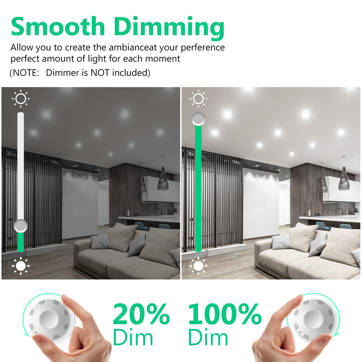 Daybetter Br30 Led Light Bulbs Indoor Flood Light, 5000K Daylight White Led Bulb 65W Equivalent, Dimmable, E26 Base, 800Lm, Rece
