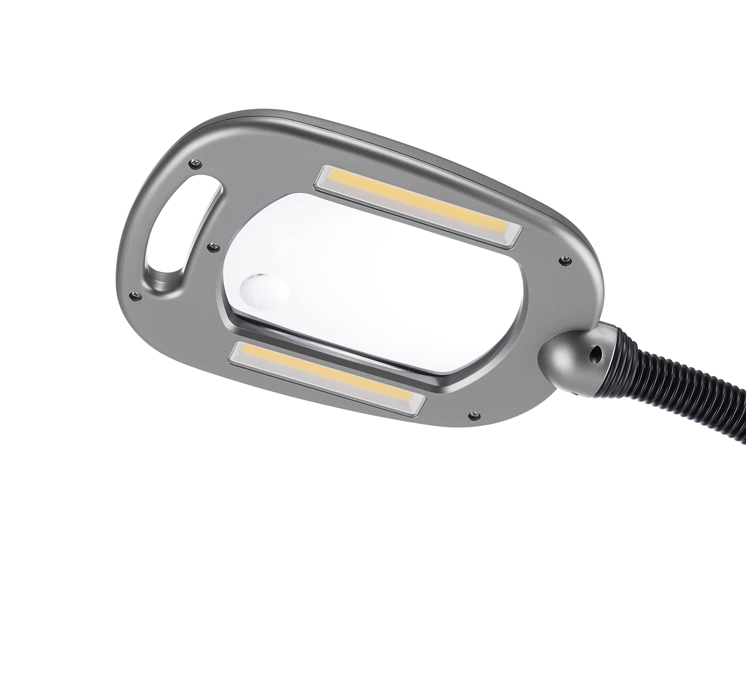 LIGHT IT! By Fulcrum MultiFlex 12-LED Floor Magnifier Lamp, Silver, Model 20072-401, Single Pack, ABS with Steel Poles