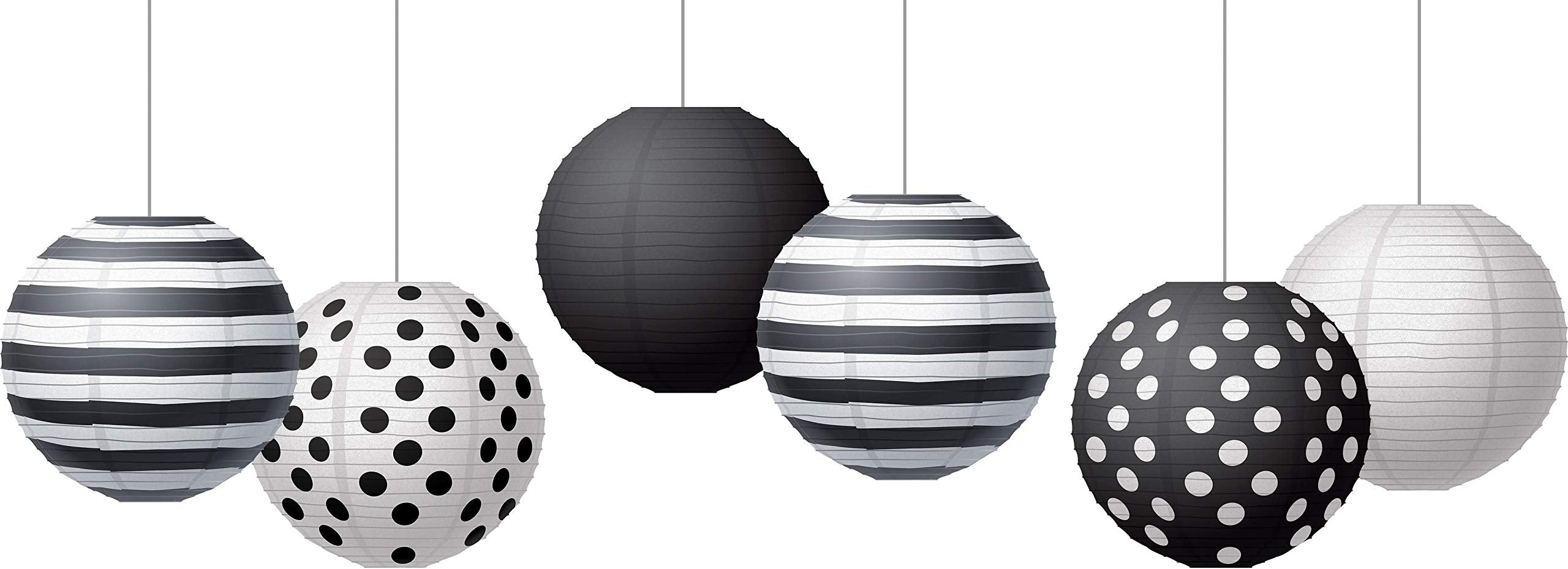 Black & White Paper Lanterns By Teacher Created Resources