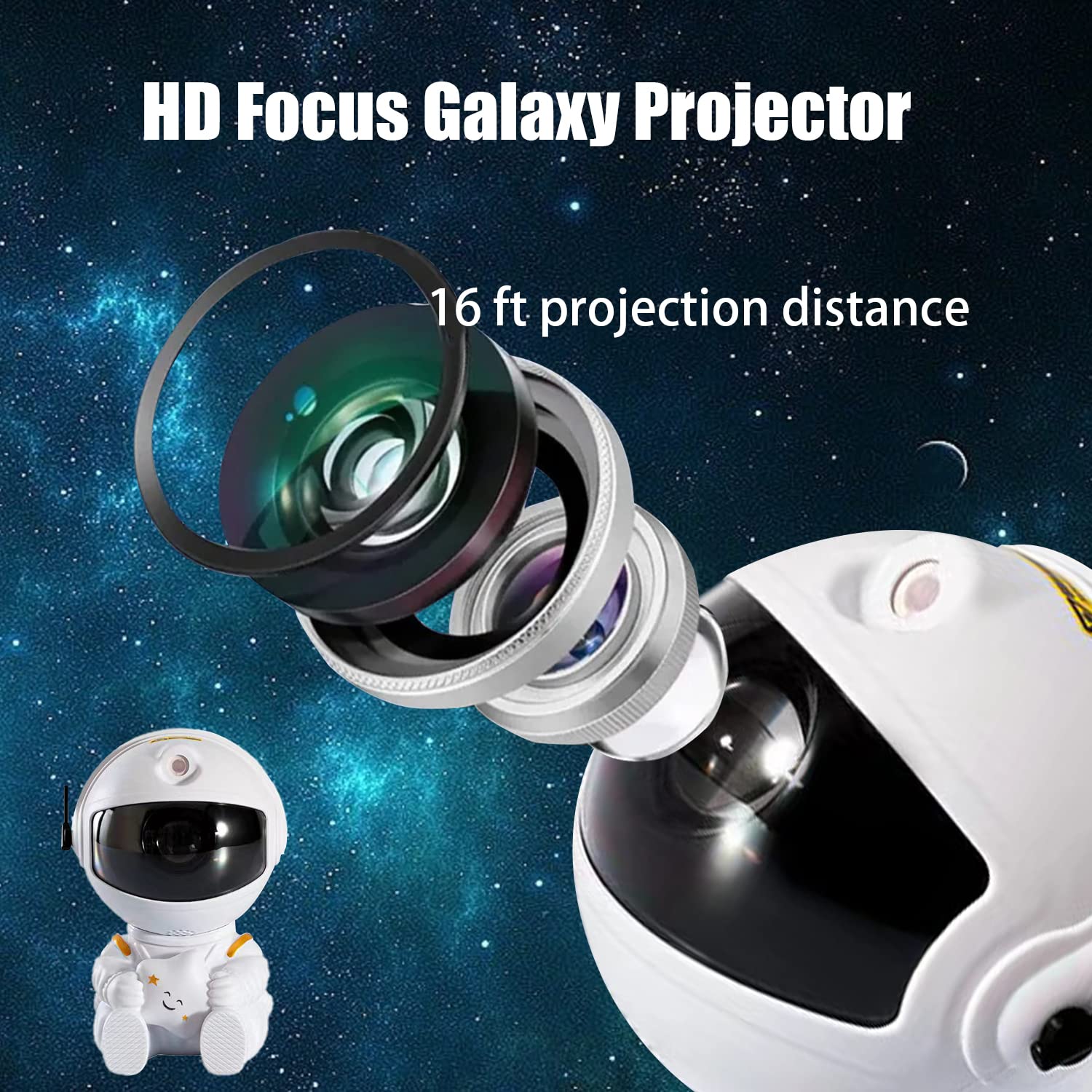 Astronaut Star Projector, Galaxy Projector Light, Kids Night Light, Nebula Star Ceiling Night Light With Remote,Gifts For Birthdays, Valentine'S Day, Christmas