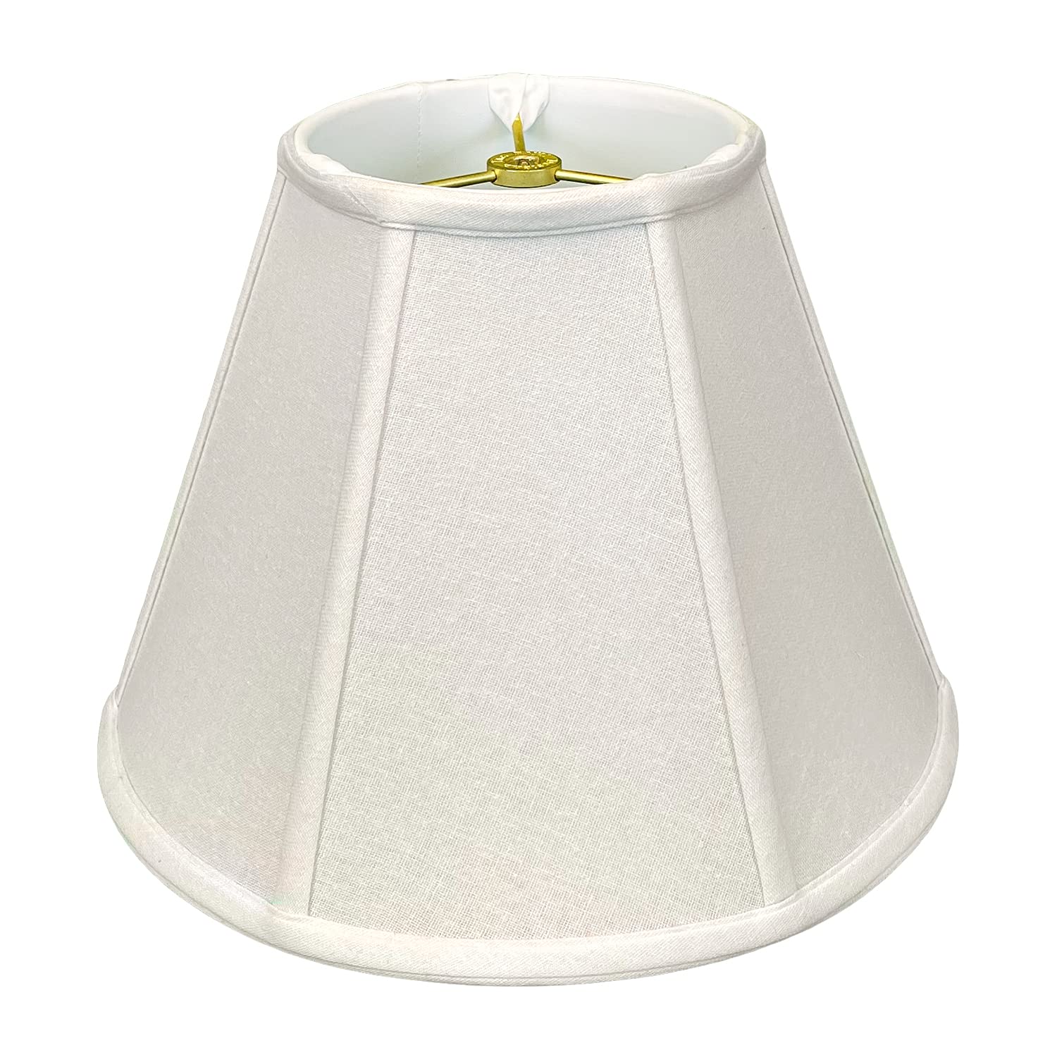 Royal Designs Deep Empire Lamp Shade, Linen White, 10 x 20 x 15