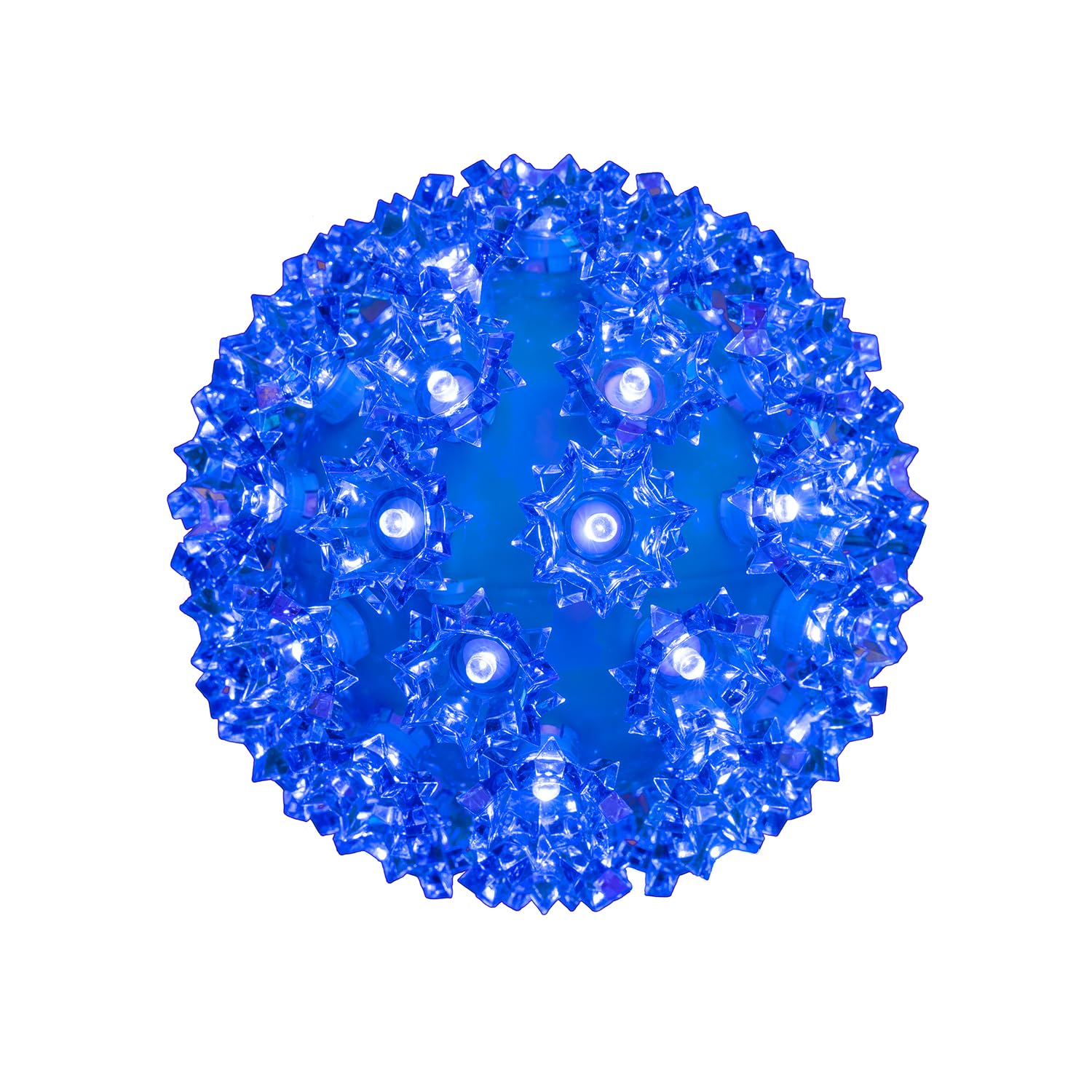 Novelty Lights Outdoor LED Light Sphere, 50 LEDs, 6in Diameter, Blue, Model MRD-50A-2, Hanging Tree Gazebo Decor