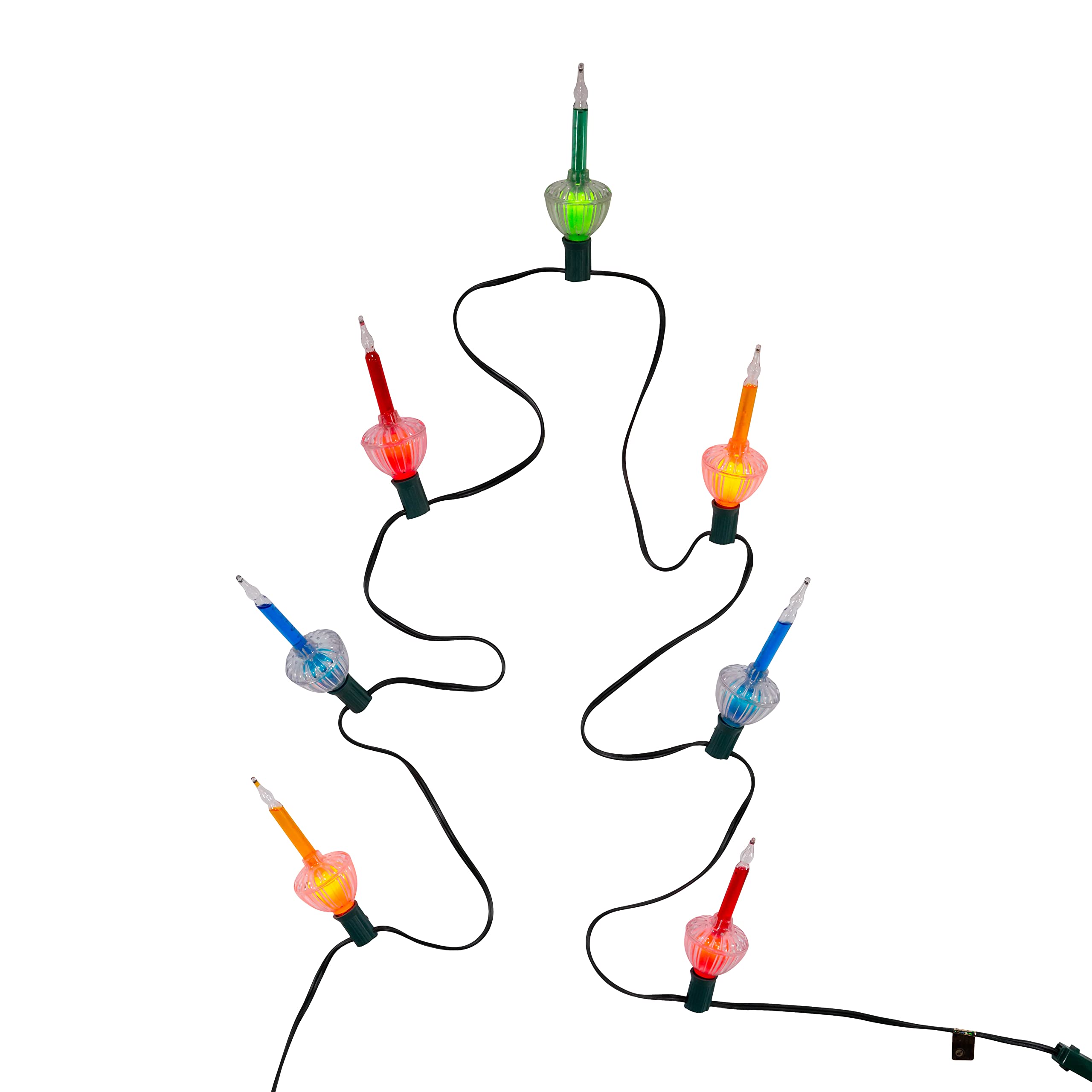 Kurt S. Adler 7-Light Bubble Light Set, Multi-Color, 11.5ft, Model UL4013