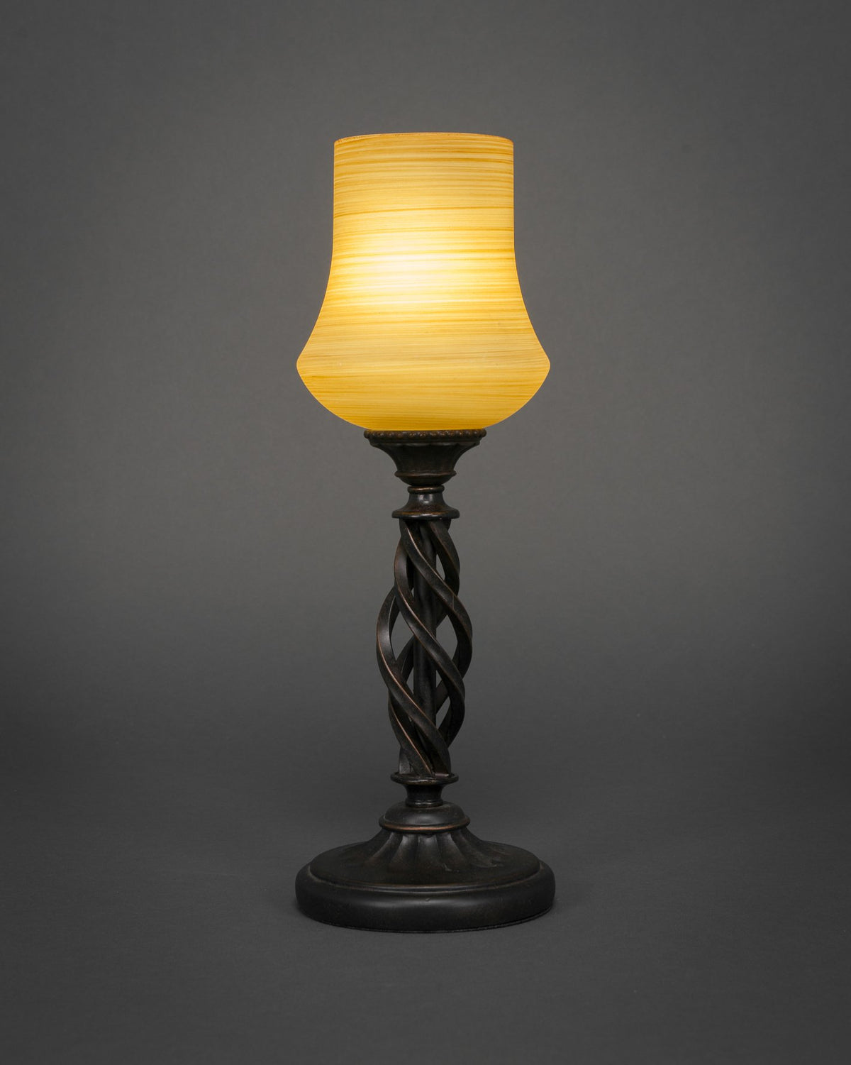 Toltec Lighting Elegante 1 Light Table Lamp in Dark Granite (61-DG-680)