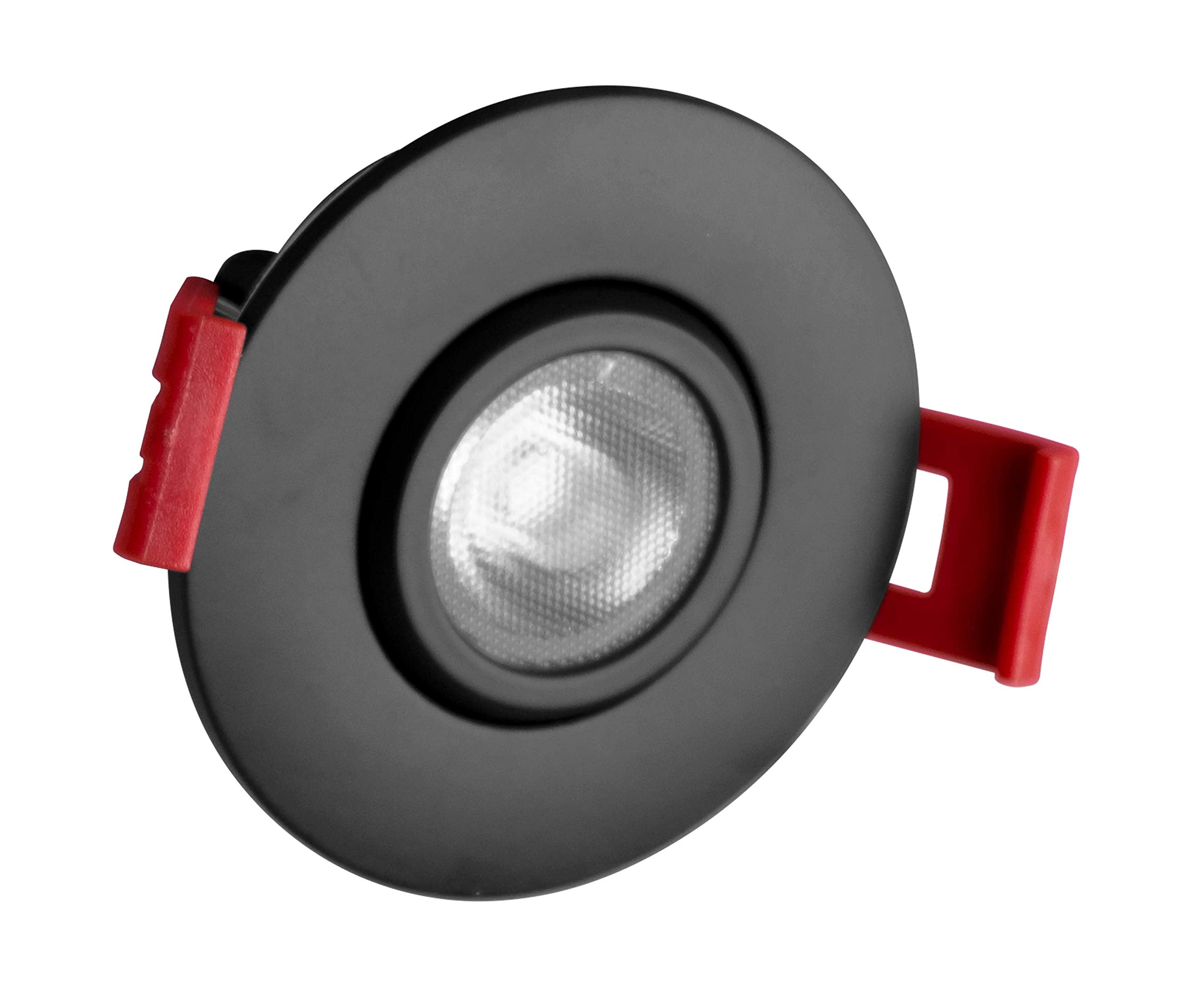 NICOR Lighting 2 inch LED Gimbal Recessed Downlight in Black, 4000K (DGD211204KRDBK)