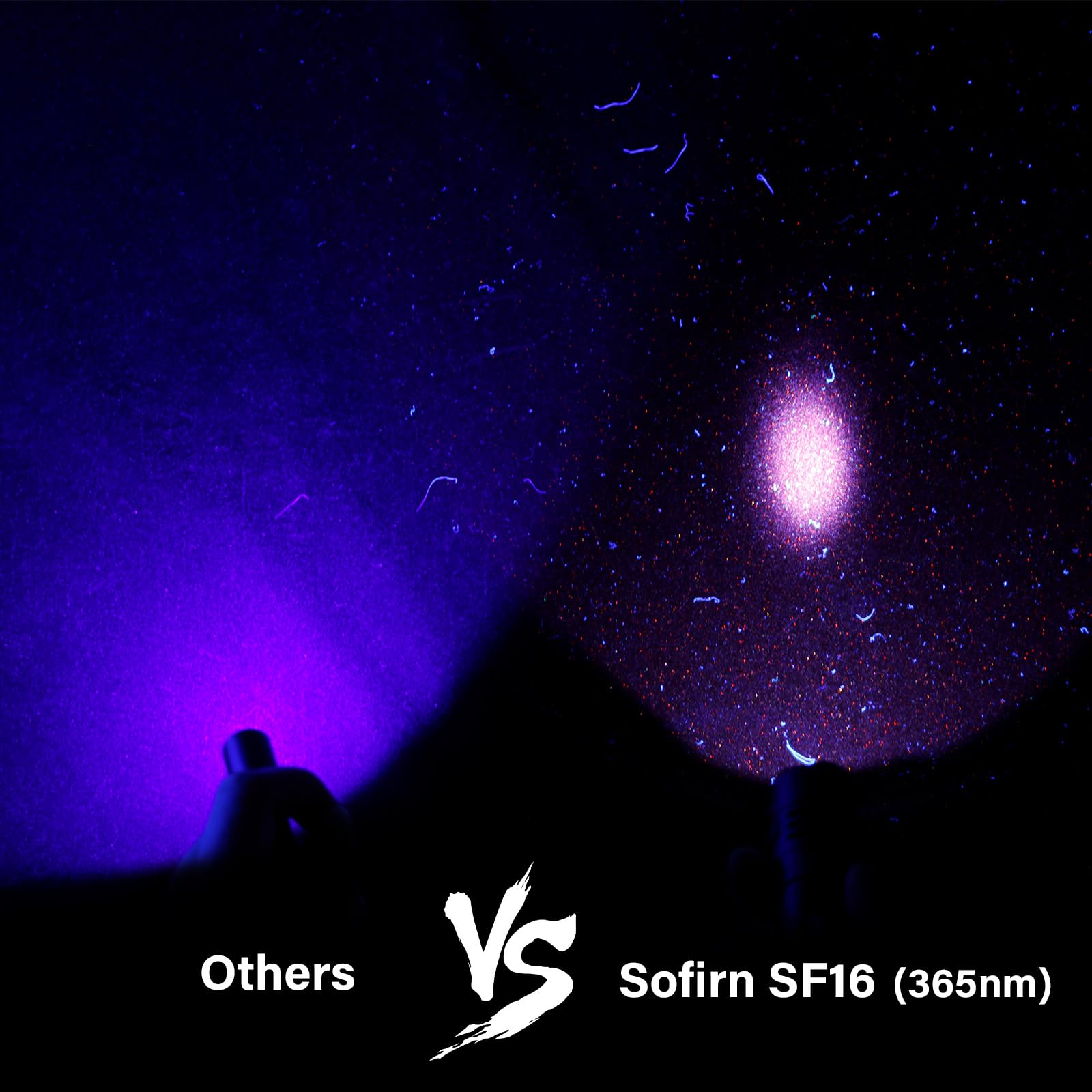 77Outdoor 365Nm Uv Flashlight - Rechargeable Black Light For Pet Stain Detection, Aluminum Body