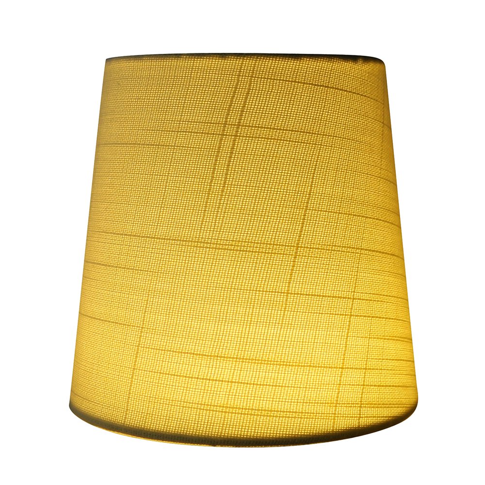 Meriville Set Of 5 Eggshell Linen Clip On Chandelier Lamp Shades, 4-Inch By 5-Inch By 5-Inch