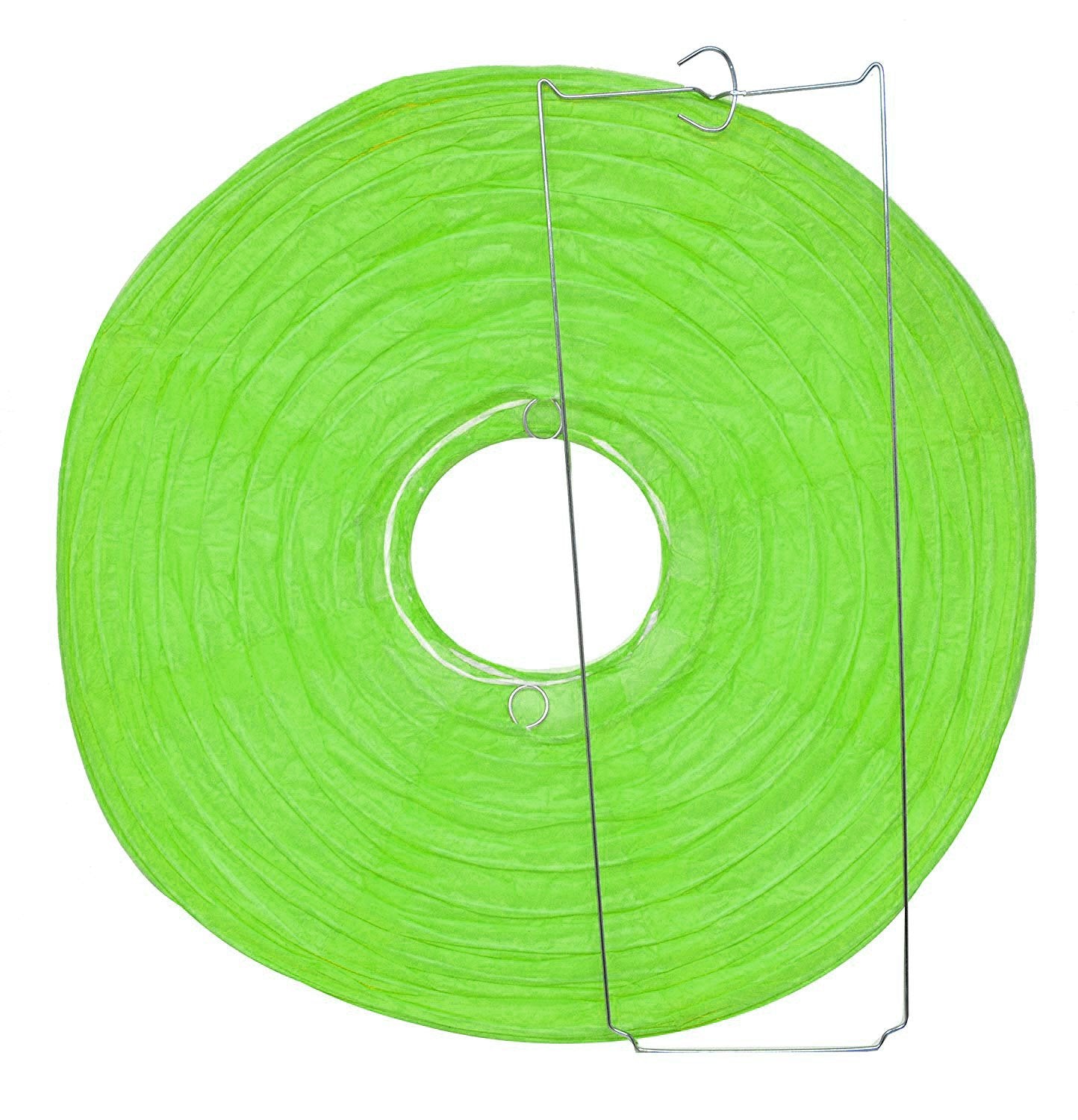 Mudra Crafts Green Paper Lanterns Wedding Party Decorations - 12 In 10 Round Japanese Chinese Lanterns Decorative Hanging Ceilin
