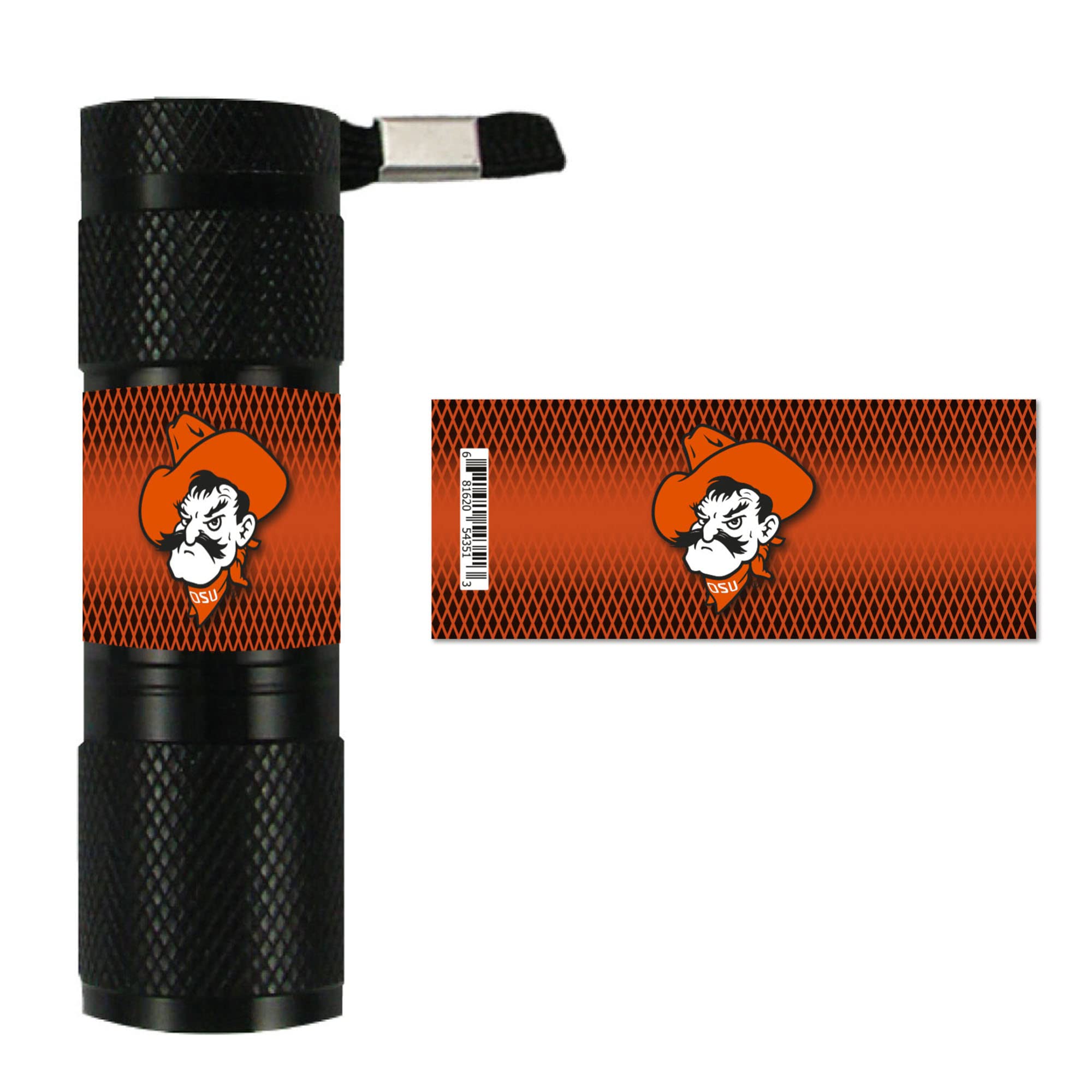 Oklahoma State University LED Pocket Flashlight - 3.5in. X 1in.