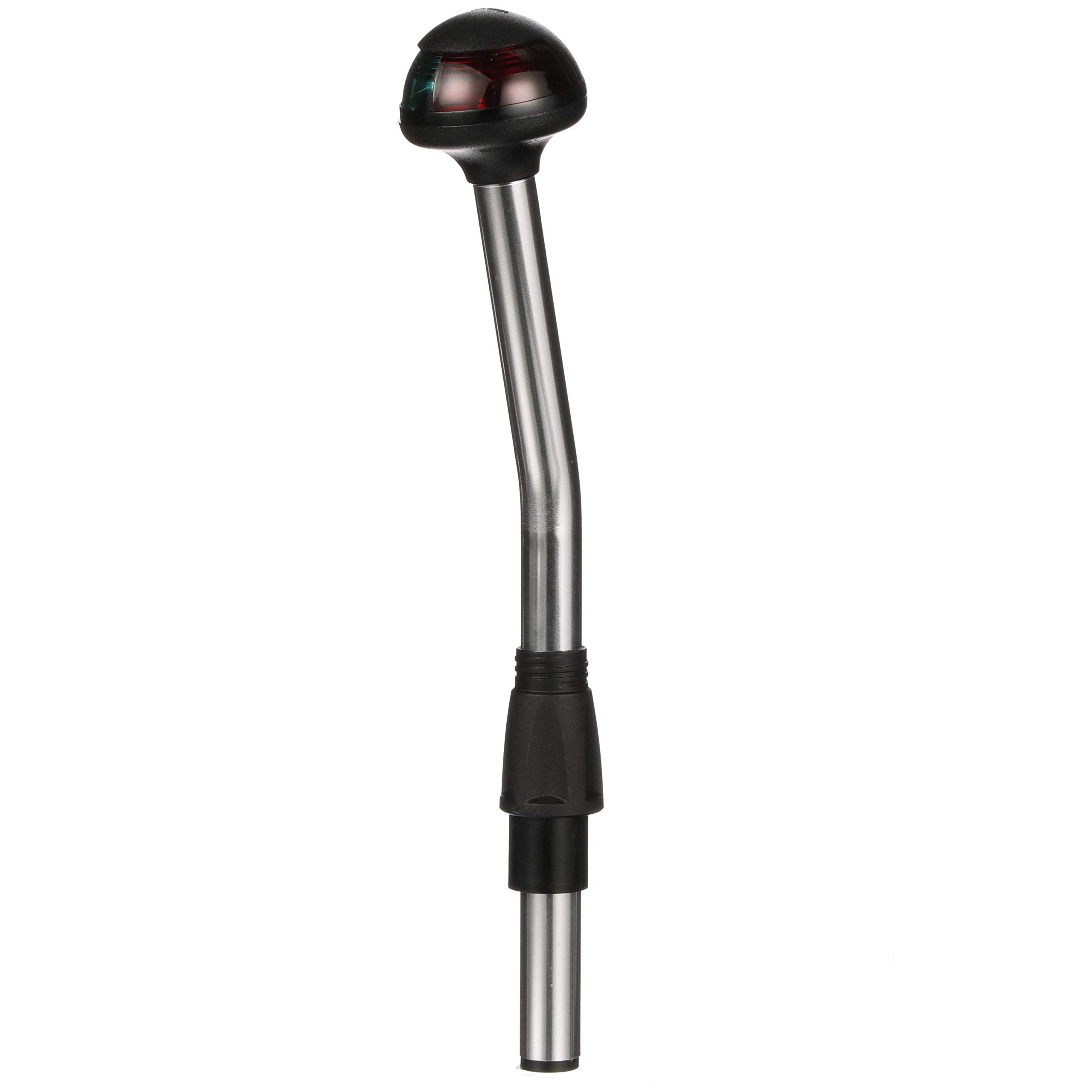 Attwood 5091-10-7 Bi-Color Stowaway 1-Mile Sidelights, 10-Inch Angled Pole, 225-Degree Visibility For Boats Up To 39.4 Feet