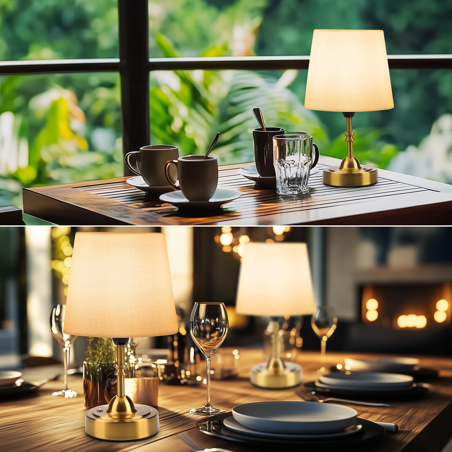 Swinerton Portable Cordless Led Table Lamp, 5000Mah Rechargeable, 3-Level Dimmable, Stylish Night Lamp For Bedroom, Office, Pati