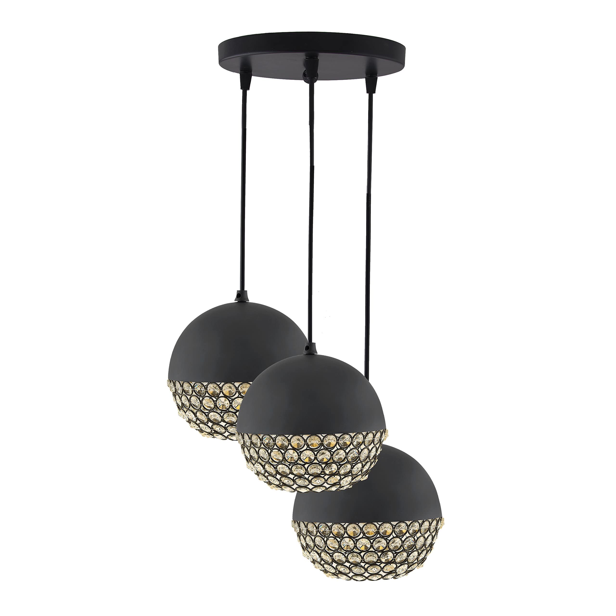 Homesake Hanging Light 3-Round Ceiling Lights Pendant Light, Items for Living Room, Chandelier for Living Room Modern, Balcony D