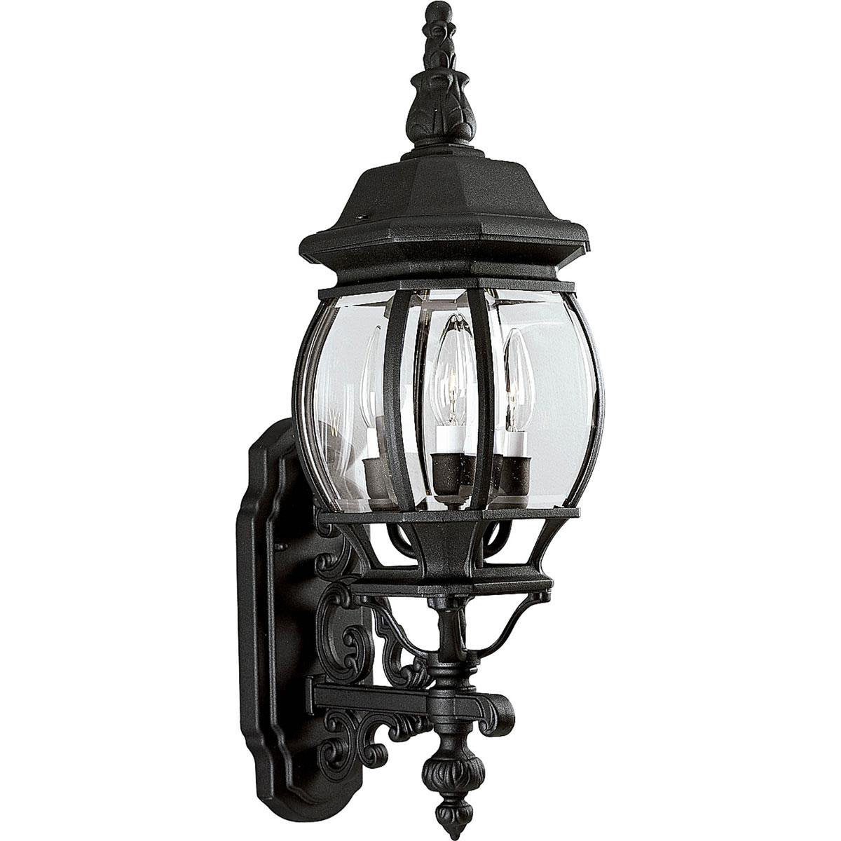Progress Lighting Onion Lantern Outdoor Light, Aluminum, 7-3/4in x 23-1/4in, Black, Model P5700-31