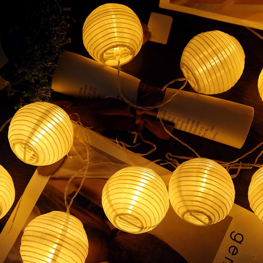 Cozyhome Outdoor Lights For Patio | Solar Outdoor Lights 20 Leds | Solar Lights Outdoor Garden | Solar String Light Lantern | Ou