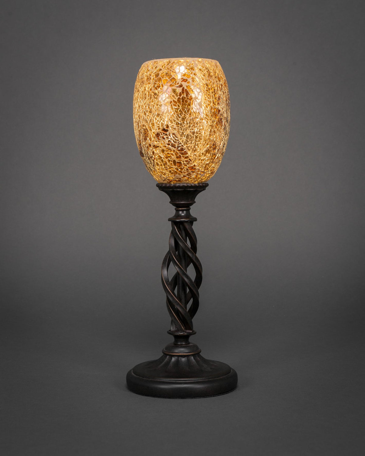 Toltec Lighting Elegante 1 Light Table Lamp in Dark Granite (61-DG-4175)