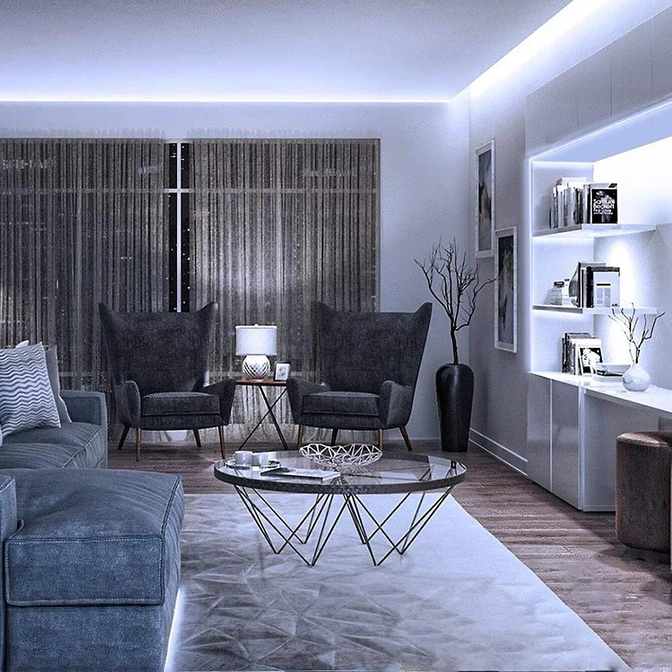 Zslaifu 2 Pack White Usb Light Strip 5V Cob Flexible Strip Light Led Backlight For Bedroom Cabinet Vanity Mirror Diy Lighting (3