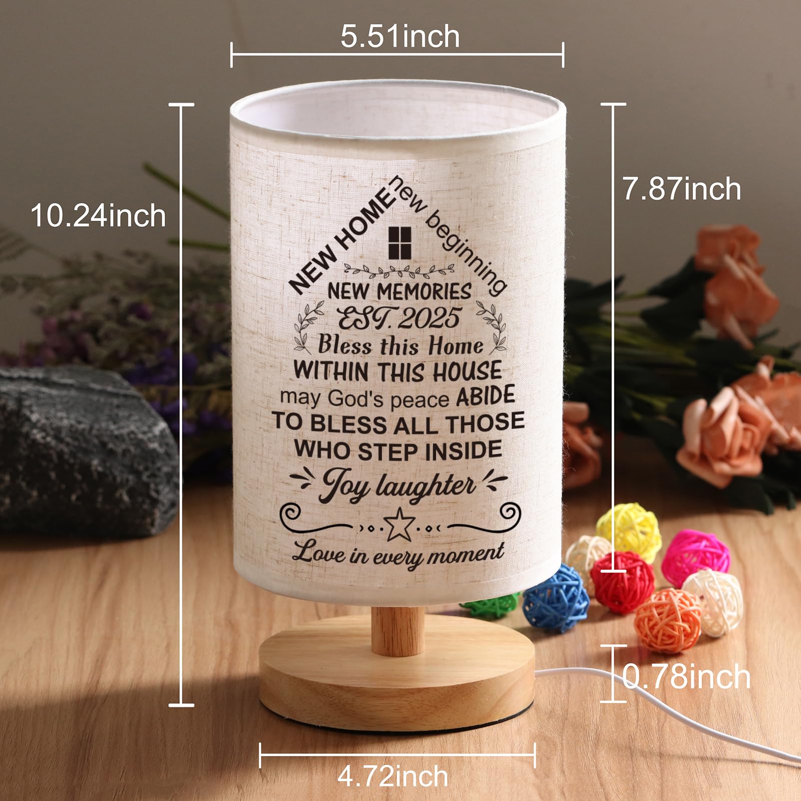 Wsyear House Warming Gifts New House Decor, Table Lamp Best Housewarming Gifts 2025 New Home Gift Ideas Women Couple, New Home N