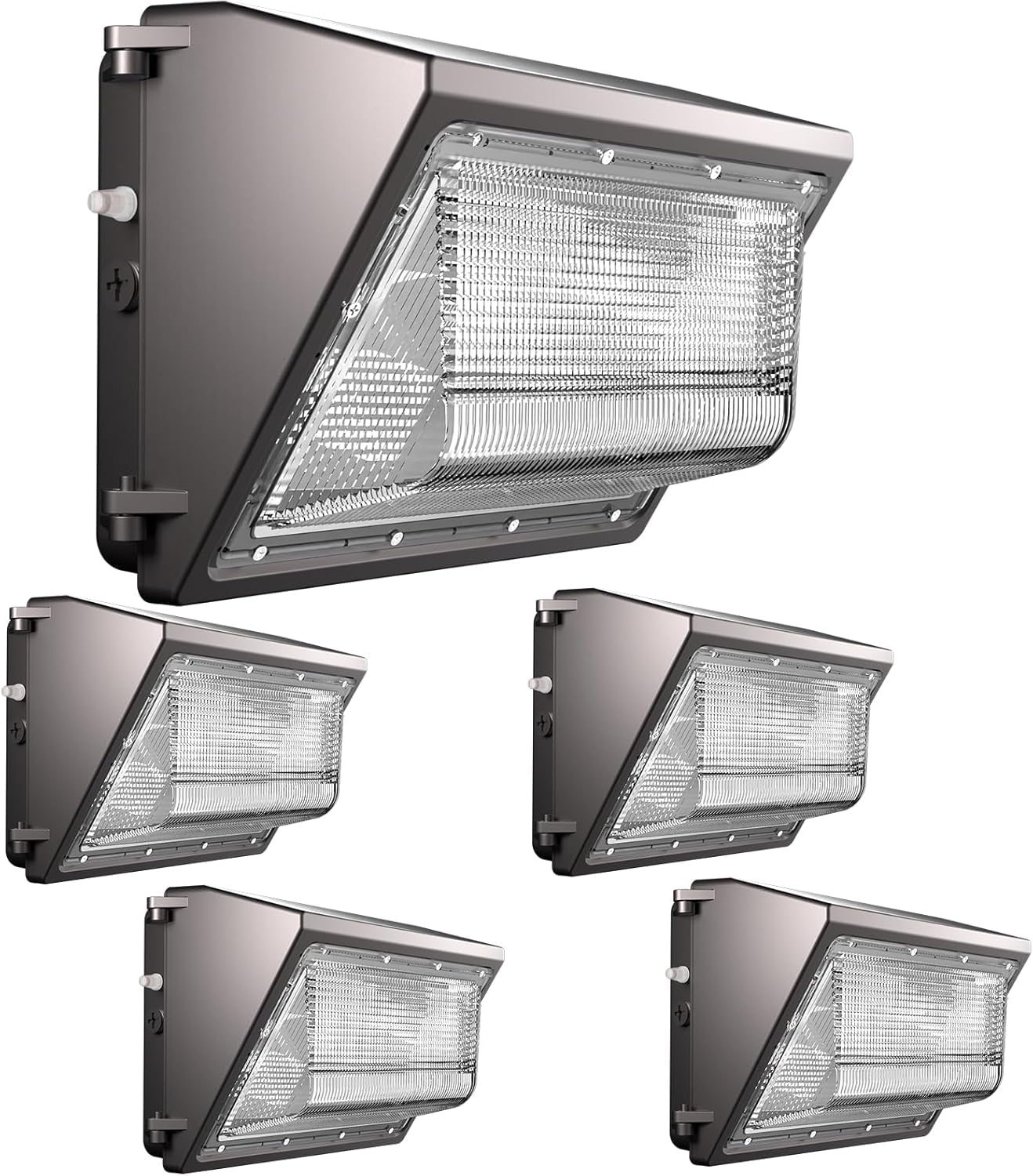 Lightdot 4Pack 150W Led Wall Pack Lights  100-277V Dusk To Dawn With Photocell | 22500Lm(150Lm/W) 5000K Ip65 Outdoor Exterior Lighting Fixture  Energy Saving|5-Yrs Warranty  Etl(Height:10~20Ft)