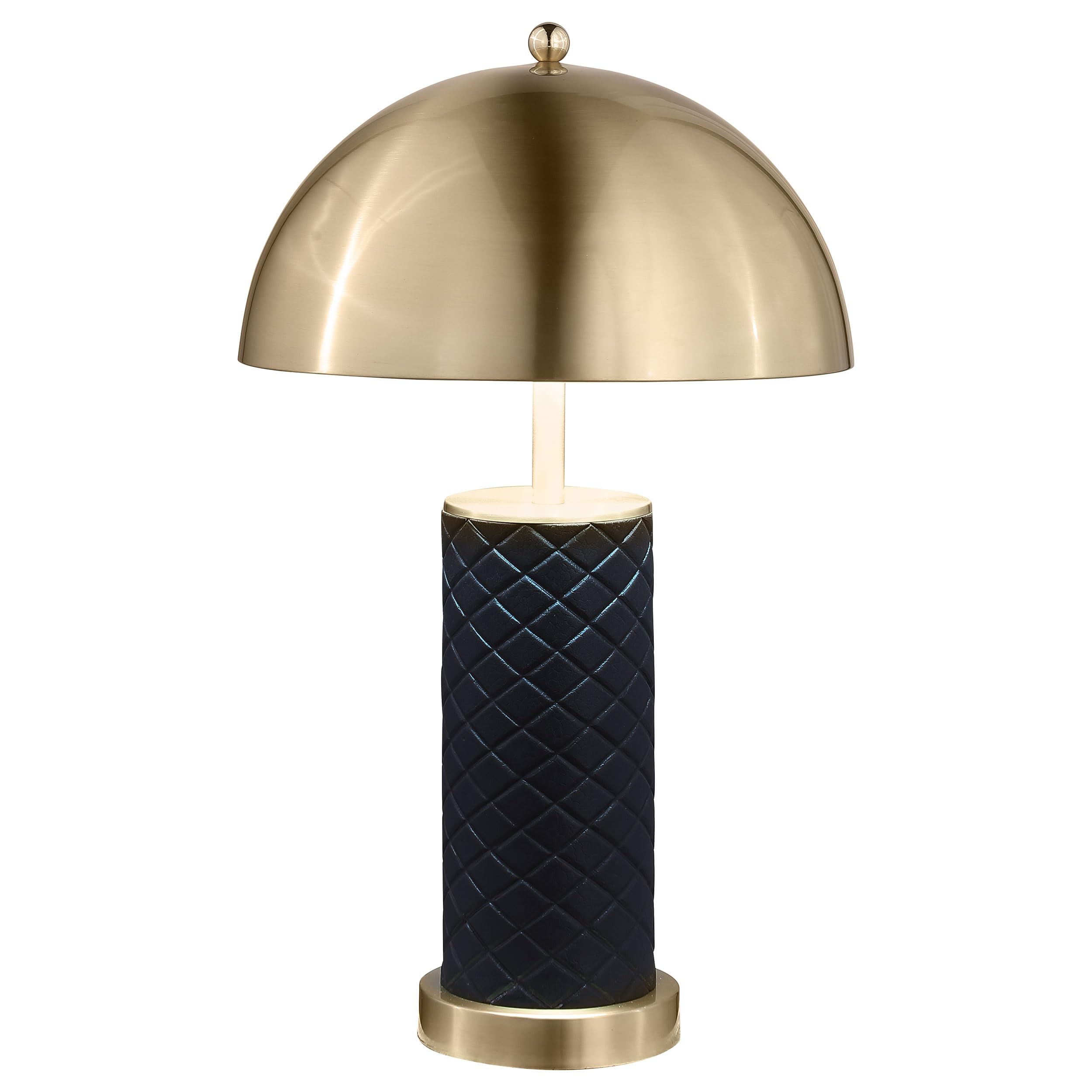 Coaster Home Furnishings Ferris 23-Inch Dome Quilted Table Lamp Black (Set Of 2)