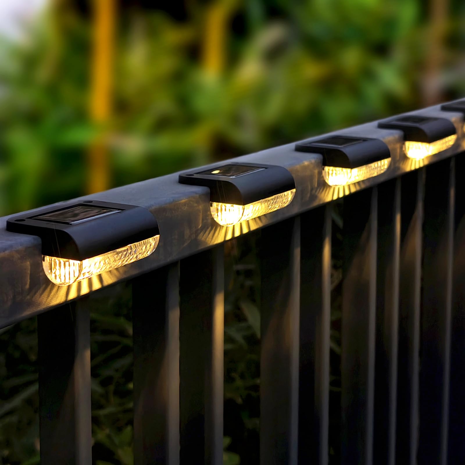 Mancra Solar Step Lights Outdoor, 16 Pack Solar Deck Lights Waterproof Outdoor Lighting For Patio Fence Stairs Post Railing Yard
