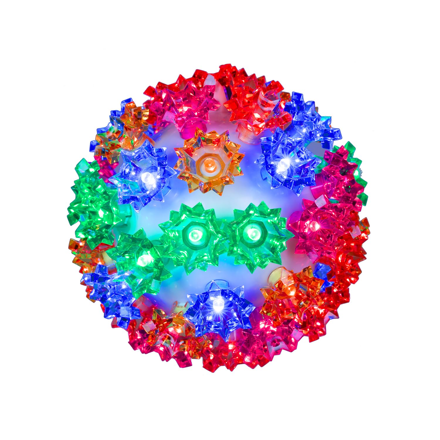 Novelty Lights 50 LED Light Sphere, 6in Diameter, Multicolor Hanging Decor for Outdoor Gazebo or Tree