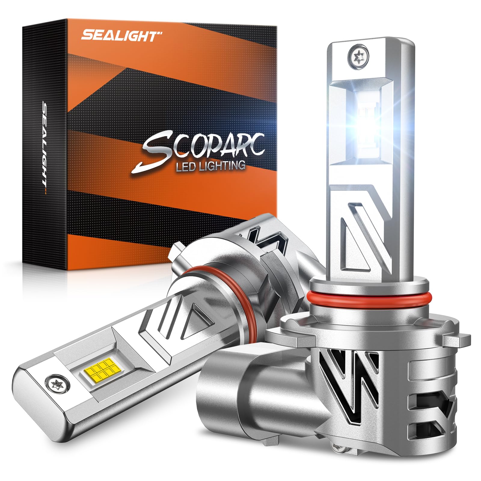 SEALIGHT Fog Lights 32000LM 9006 Size 6500K Cool White Aluminum for Off-Road Use