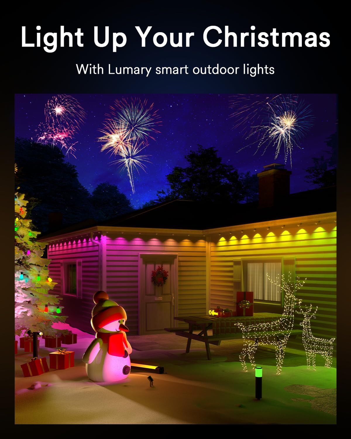 Lumary Smart Landscape Lights 56FT, 6 Pack RGBAI Waterproof LED Spotlight, App/Voice Control, Model GI56A-1