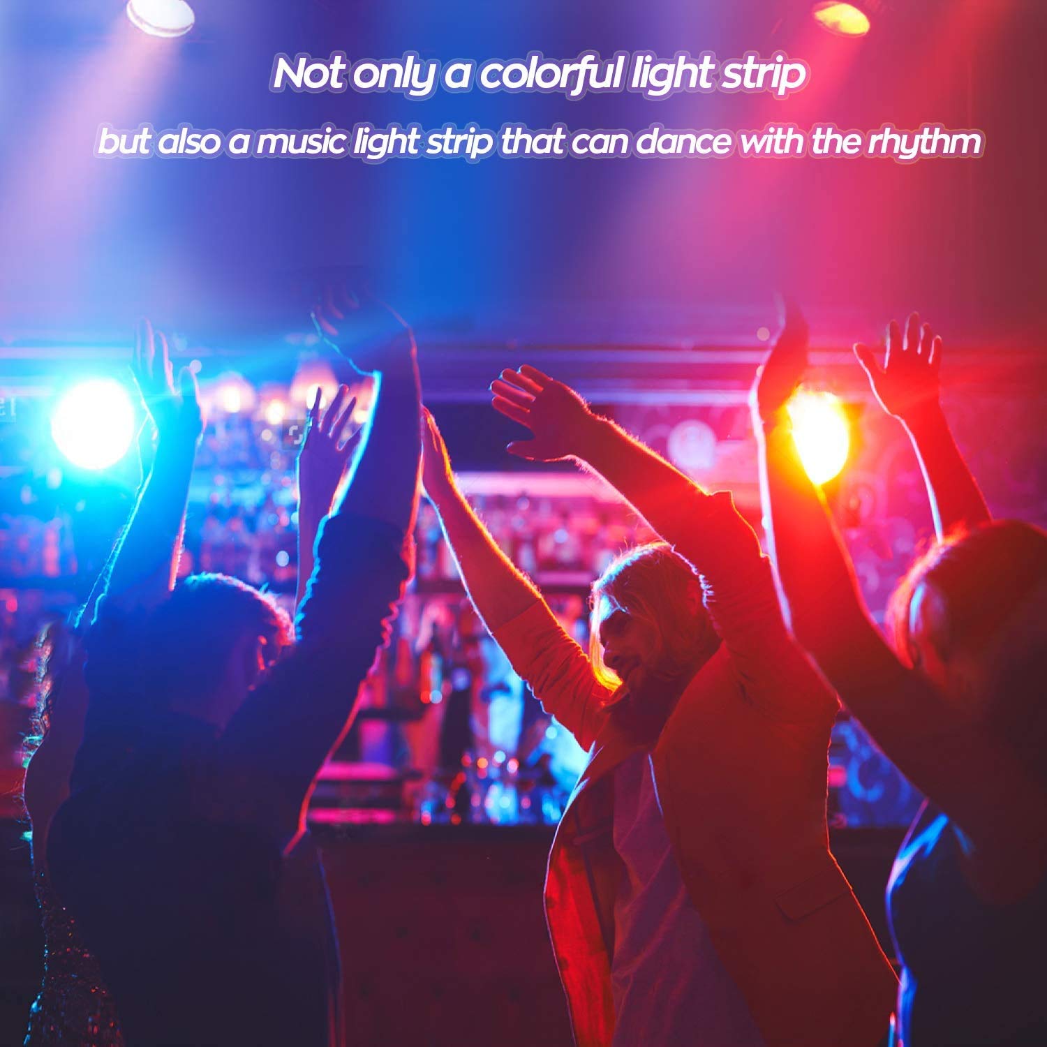 Ruishine Battery Operated Led Strip Lights 32.8Ft  Battery Powered Led Strip Lights For Bedroom Color Changing App Remote  Usb Led Lights For Tv  Room  Kitchen  Party