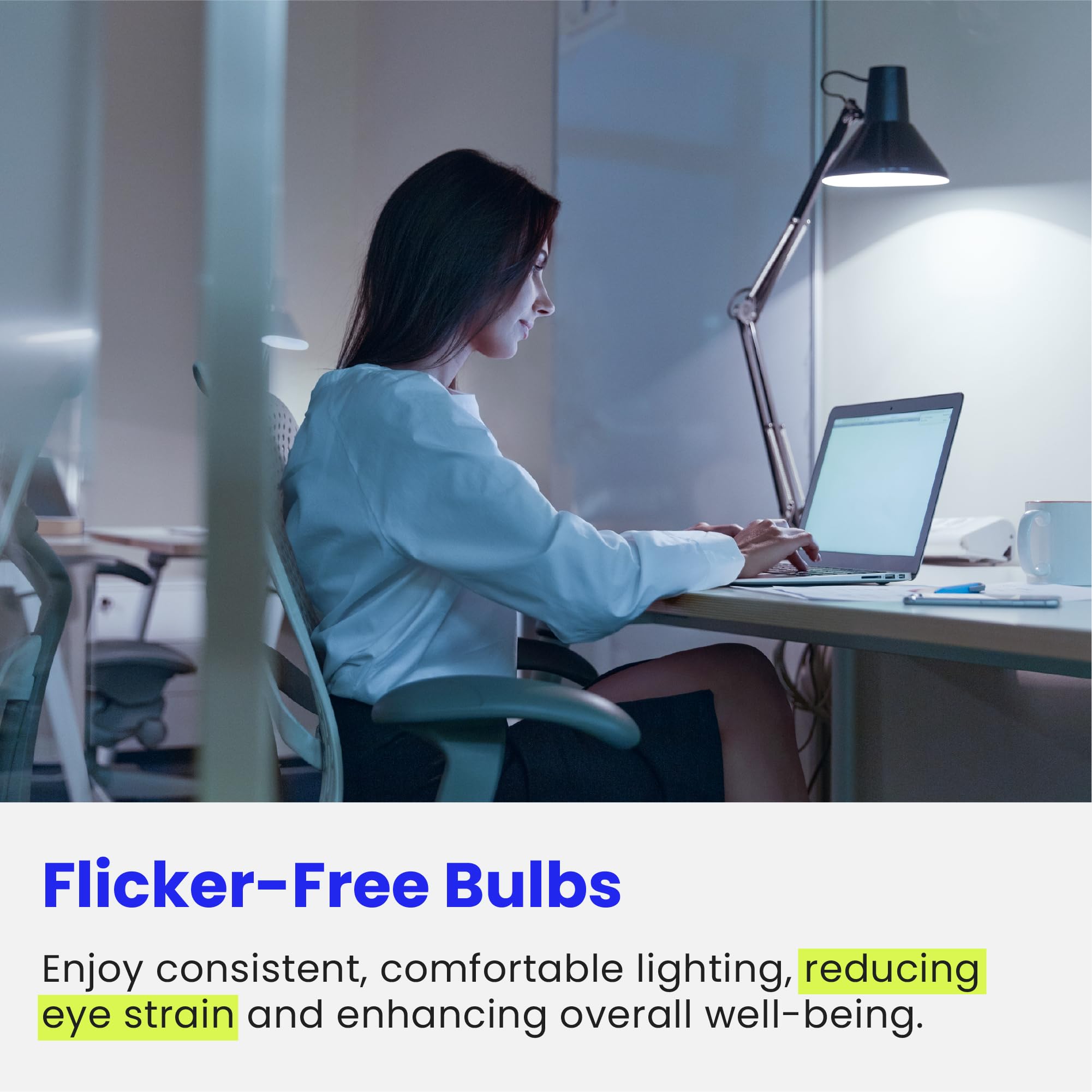 Feit Electric A19 Led Light Bulbs, 60W Equivalent, Non Dimmable, 800 Lumens, E26 Standard Base, 5000K Daylight, 80 Cri, 10 Year