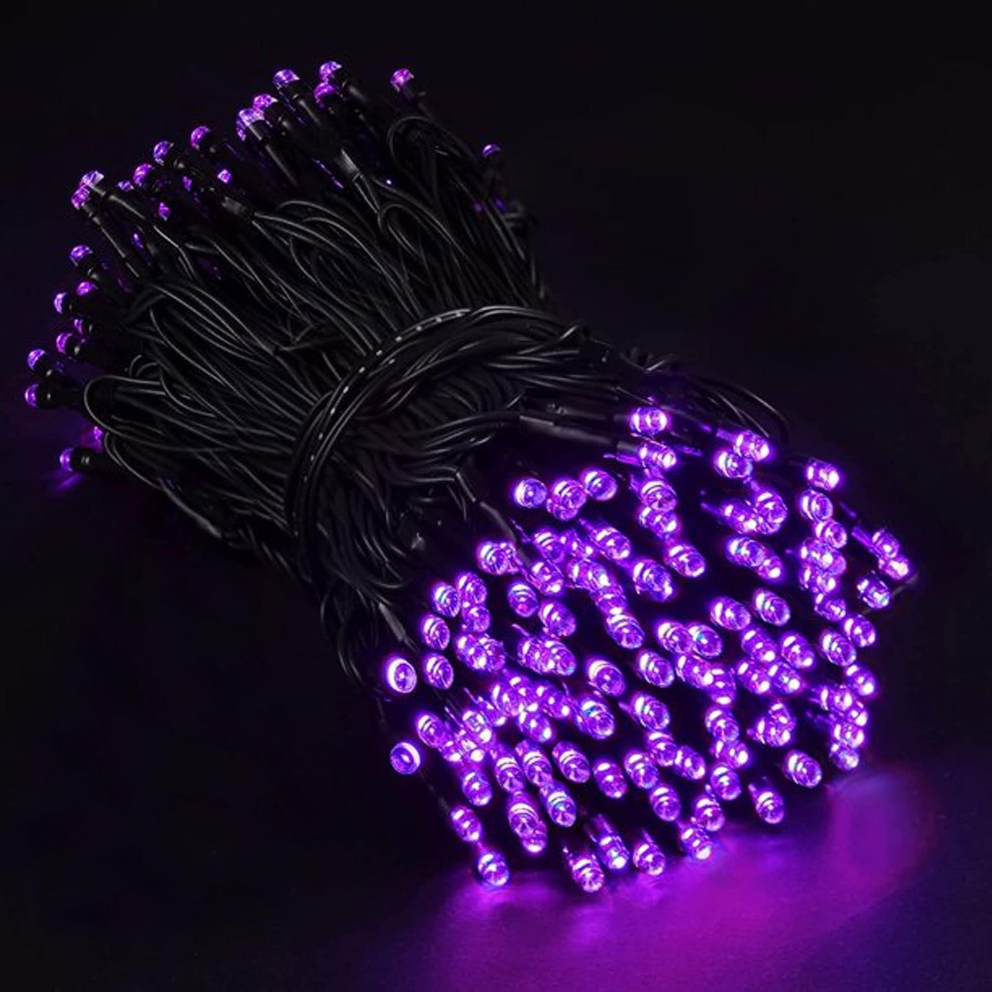Tw Shine 200 Led Purple Halloween Lights, 66Ft Waterproof With 8 Modes, Indoor/Outdoor Decorations, Model Hb-200Coi