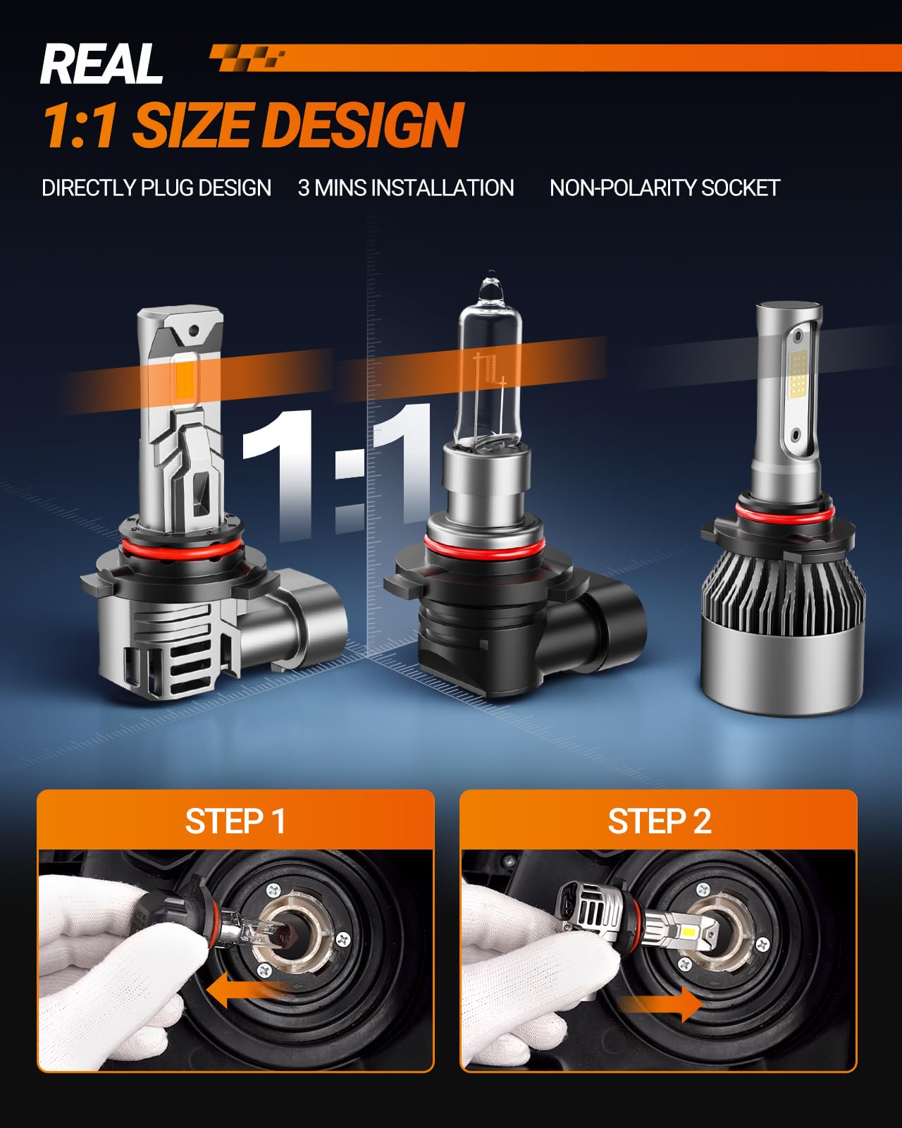 SEALIGHT S1-Pro 9005 Fog & Lighting Kit, 30000LM, 6500K White, 1600FT Beam, IP67 Waterproof, 2-Pack, S1