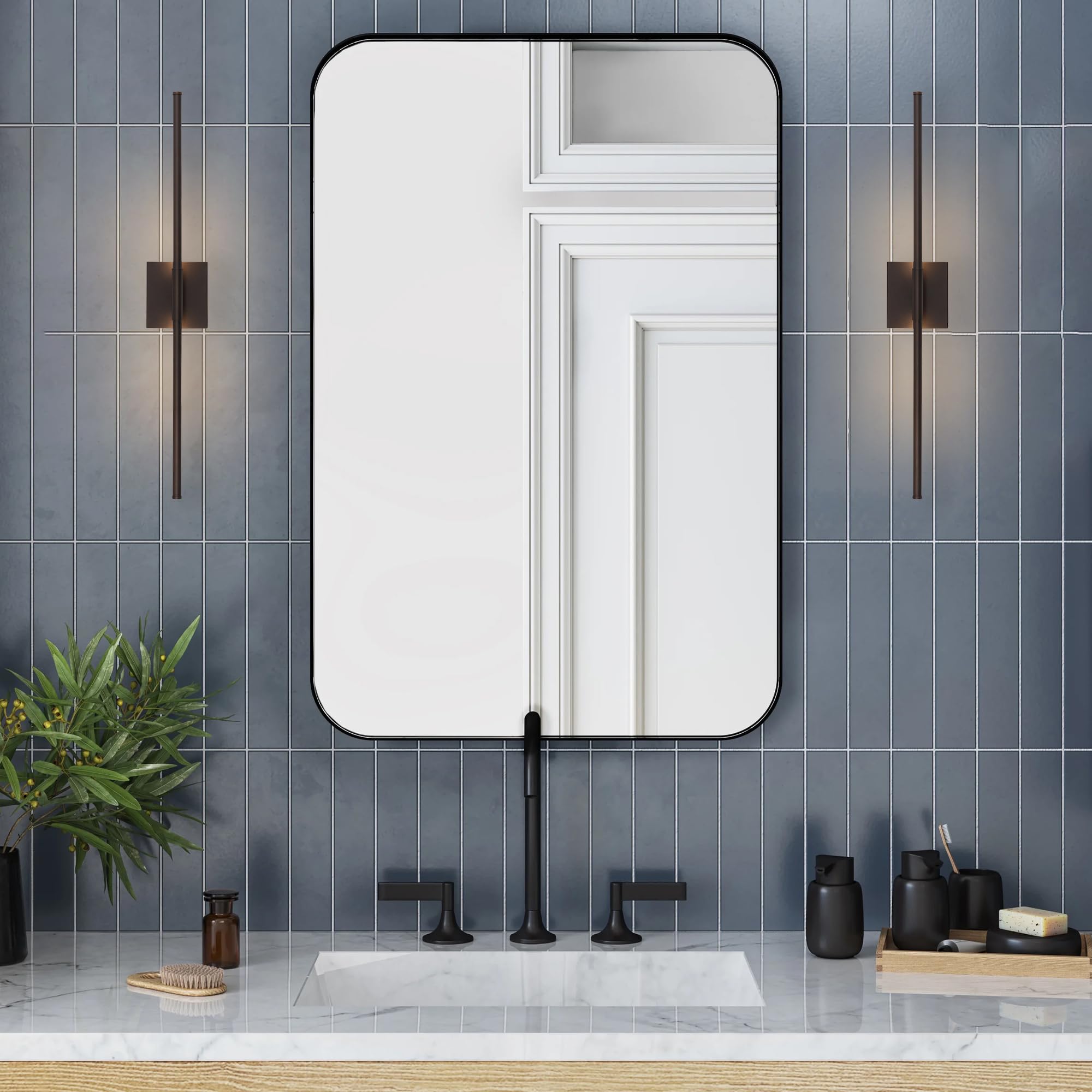 Jonathan Y Jyl7022D Makena 28'' Dimmable Integrated Led Modern Metal Wall Sconce Contemporary Minimal 3000K 10W Bulbs Entryway L