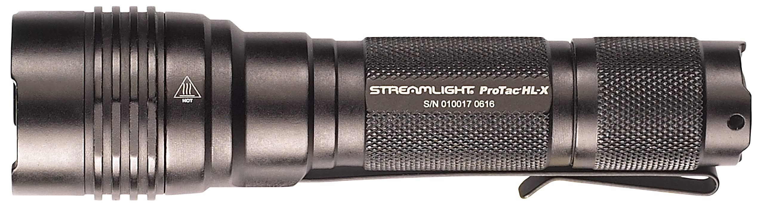 Streamlight ProTac HL-X USB Flashlight, 1000 Lumens, Rechargeable, Aluminum, One Size, Black, Model 88085