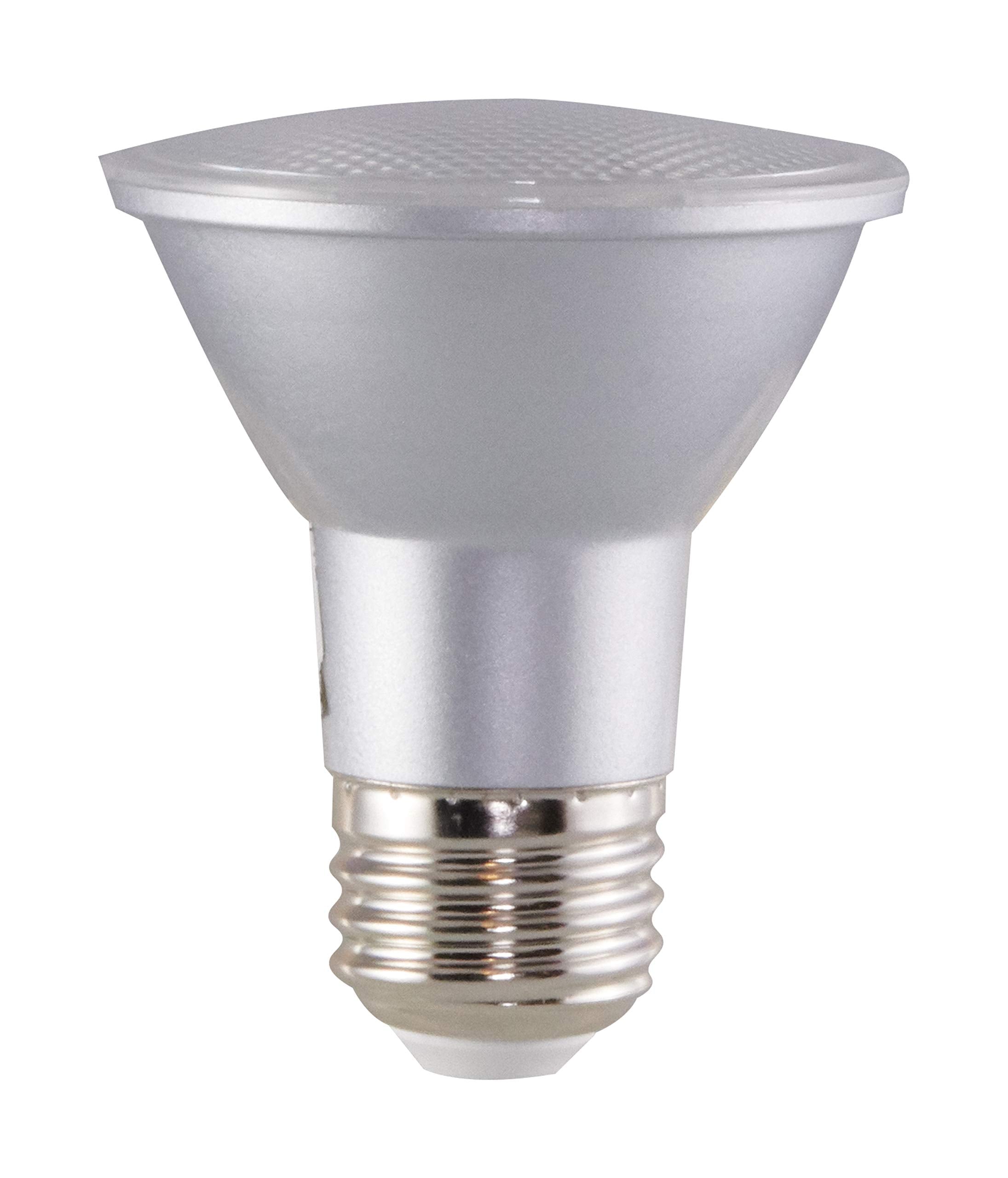 Satco PAR20 LED Light Bulb, 6.5 Watt, 120 Volt, 4000K Cool White, 520 Lumen, E26 Medium Base, Model SAT_S29408