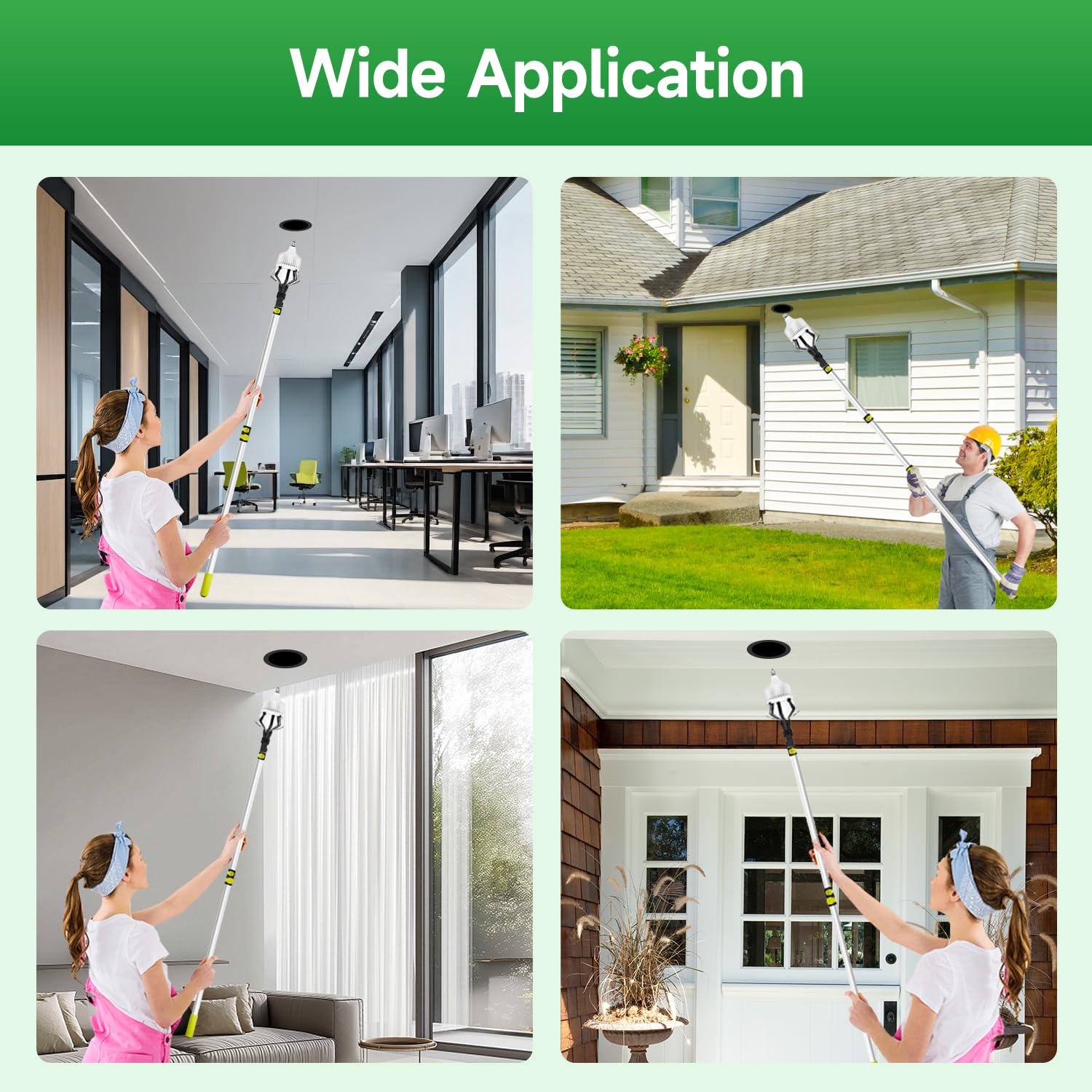 Thmxit 26Ft Telescopic Light Bulb Pole Changer For High Ceilings With Pole, 5-20Ft Light Bulb Extension Pole Changer With Basket