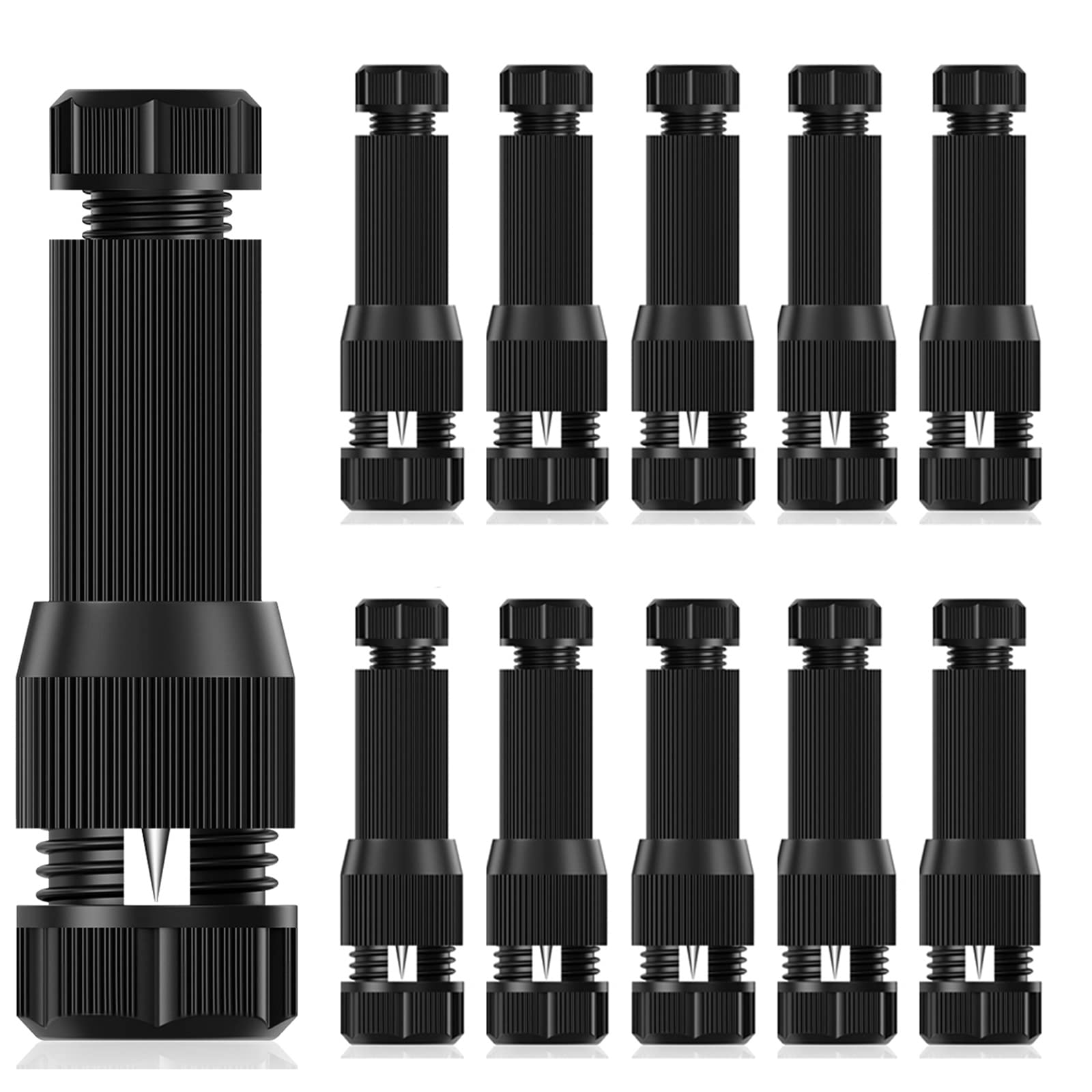 iCreating 30Pack Low Voltage Wire Connector AC 12V, Landscape Lighting Connectors Waterproof for 12/2 14/2 Gauge Low Voltage Wir