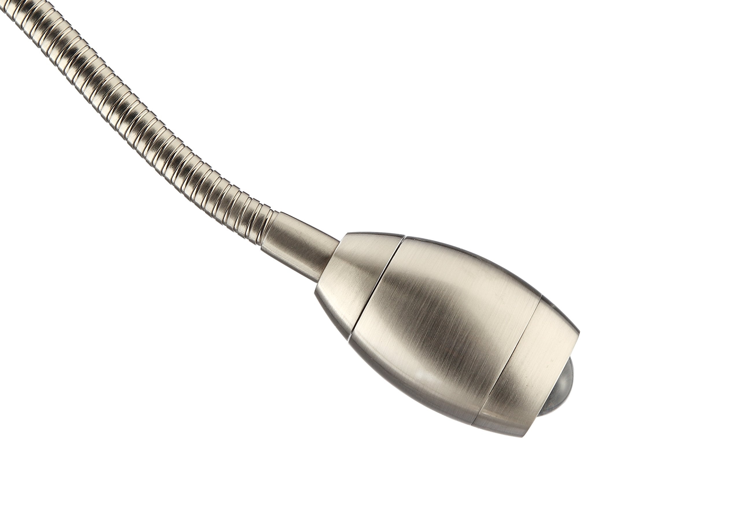 Daylight24 402071-15, Focus Adjustable Beam Led Floor Lamp,Metal, Nickel