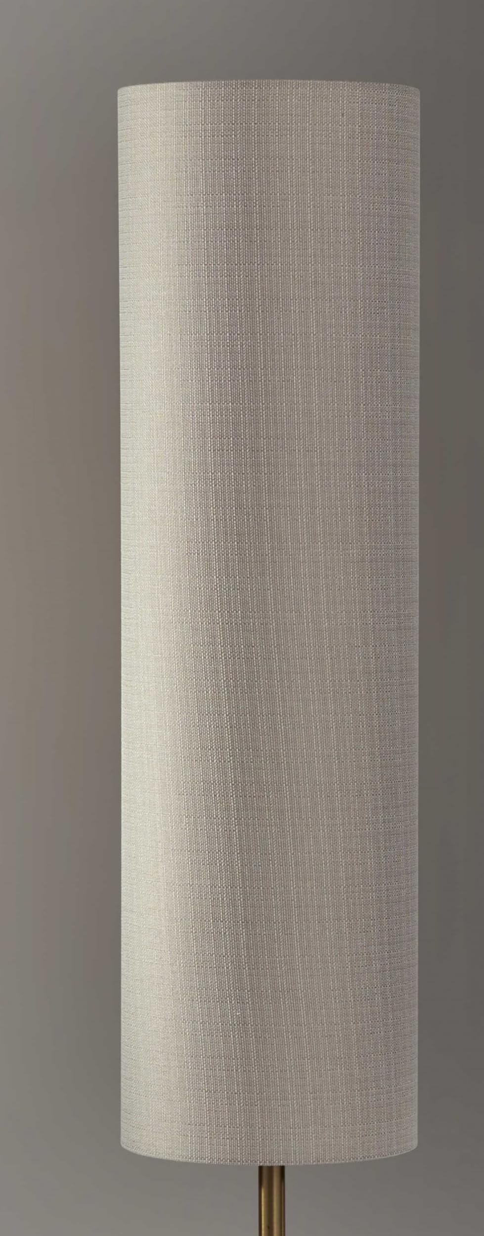 Homeroots Lighting 11&quot; X 11&quot; X 59&quot; Brass Wood/Shade Floor Lantern