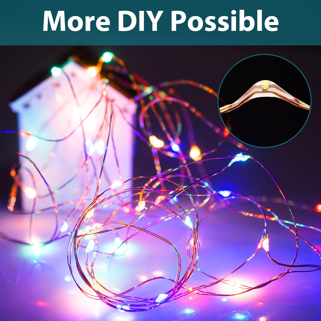 4 Pack Fairy Lights Battery Operated With Remote, Each 39Ft 120Led Battery Powered String Lights With Timer, 8 Modes Waterproof Twinkle Christmas Lights For Bedroom Party Indoor Mason, Multicolor