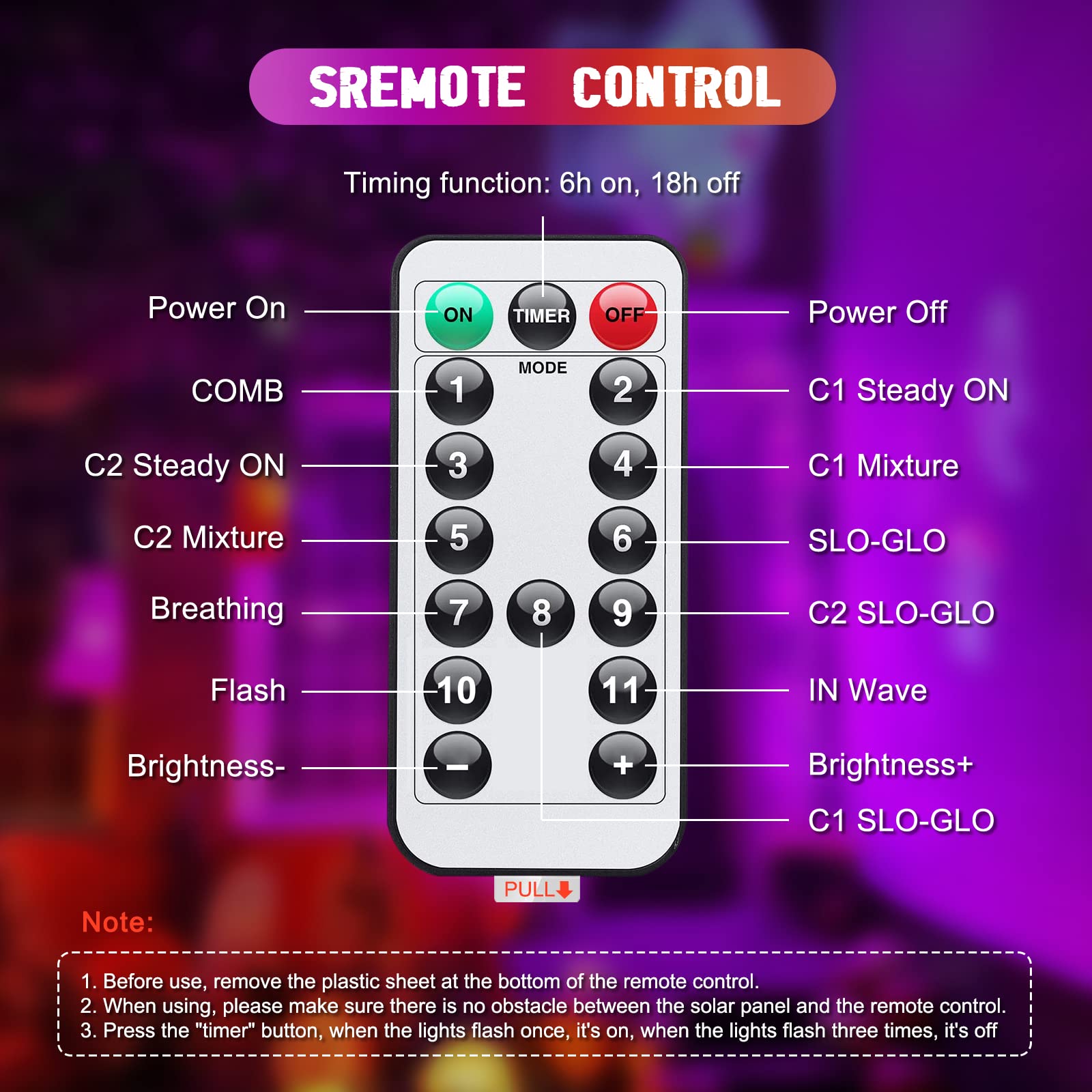 Jmexsuss 2 Pack Purple And Orange Solar Christmas Lights, Total 400 Led 151Ft Color Changing Solar String Lights Outdoor Waterpr