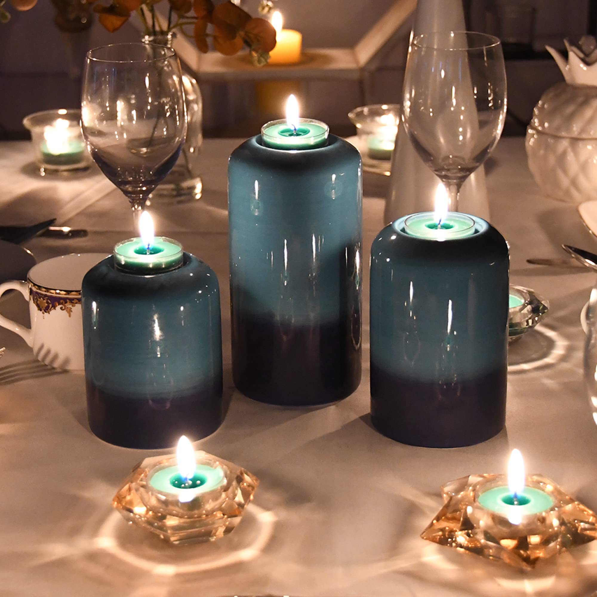Hunter Green Tealight Candles