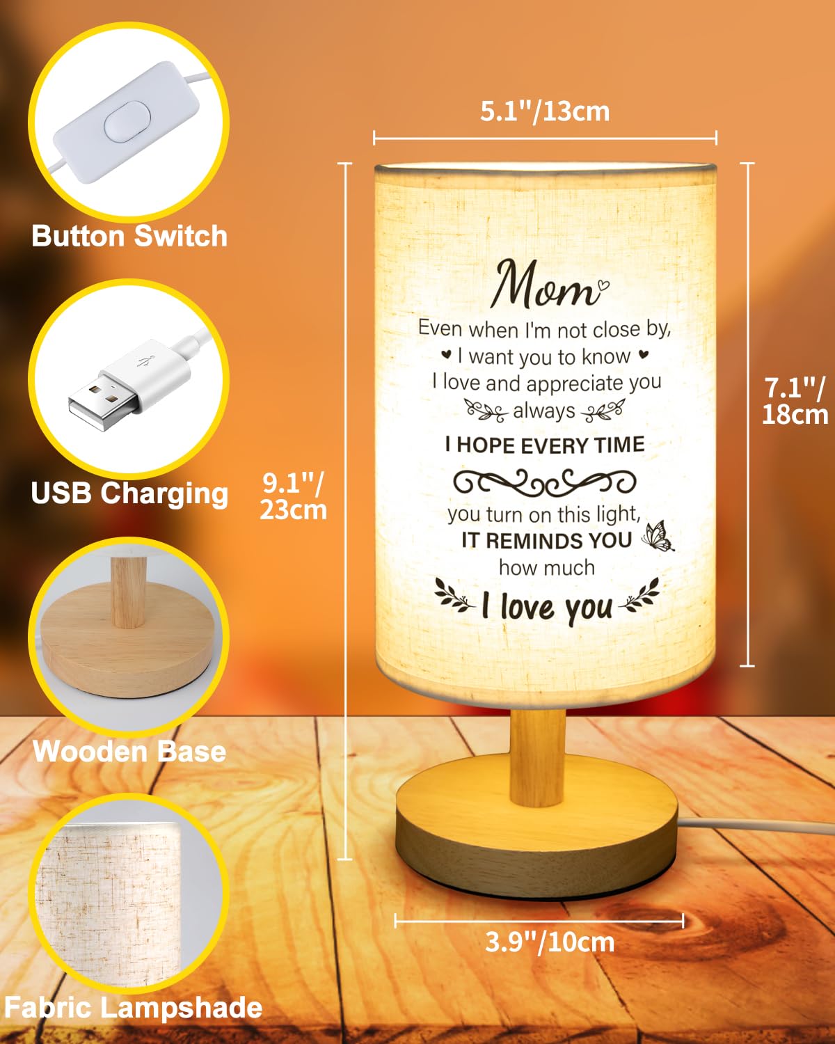 Souhoney Mom Birthday Gifts From Daughter Son, Birthday Gifts For Mother From Daughter Son, Unique Mothers Day Valentine Gifts F