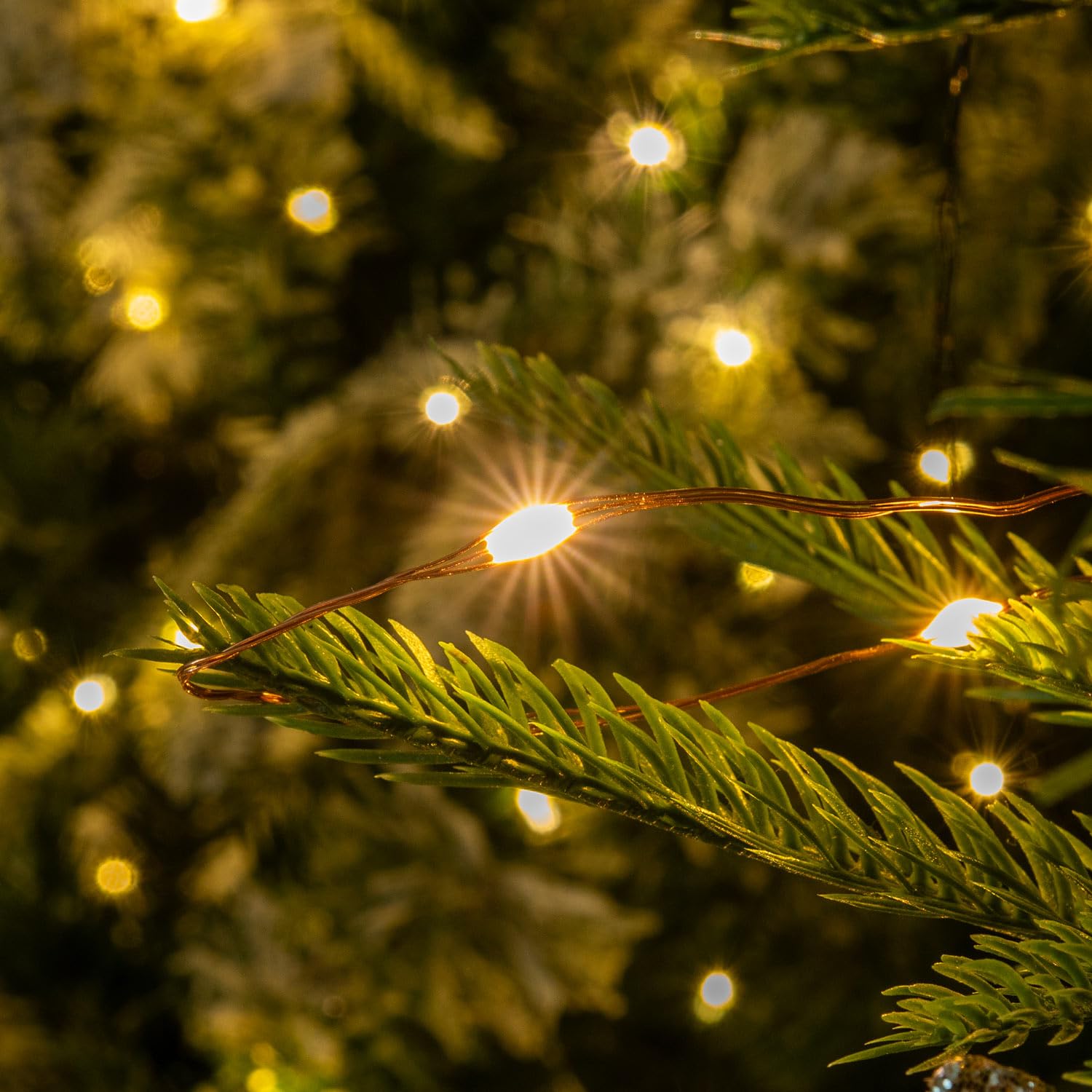 RESNICE 660FT Waterproof Copper Wire Fairy Lights, Warm White, 2000 LED with Remote for Garden, Patio, Christmas Decoration