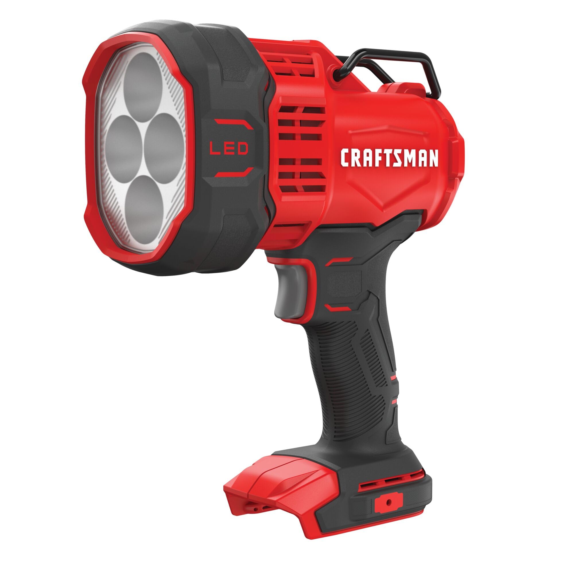 CRAFTSMAN V20 LED Work Light, Spotlight Flashlight, 2,500 Lumens, Rechargeable Spotlights Handheld, Cordless, Tool Only (CMCL060