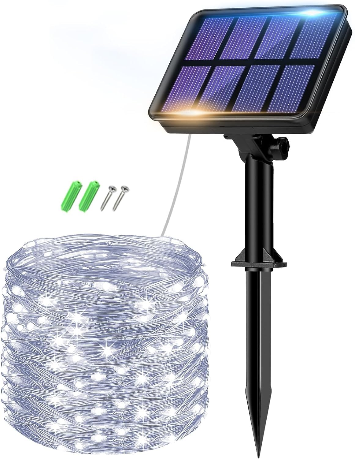 btfarm Solar String Lights for Outside - 80LED 33FT Solar Fairy Lights Outdoor Waterproof 8 Modes, Copper Wire Solar Powered Twi