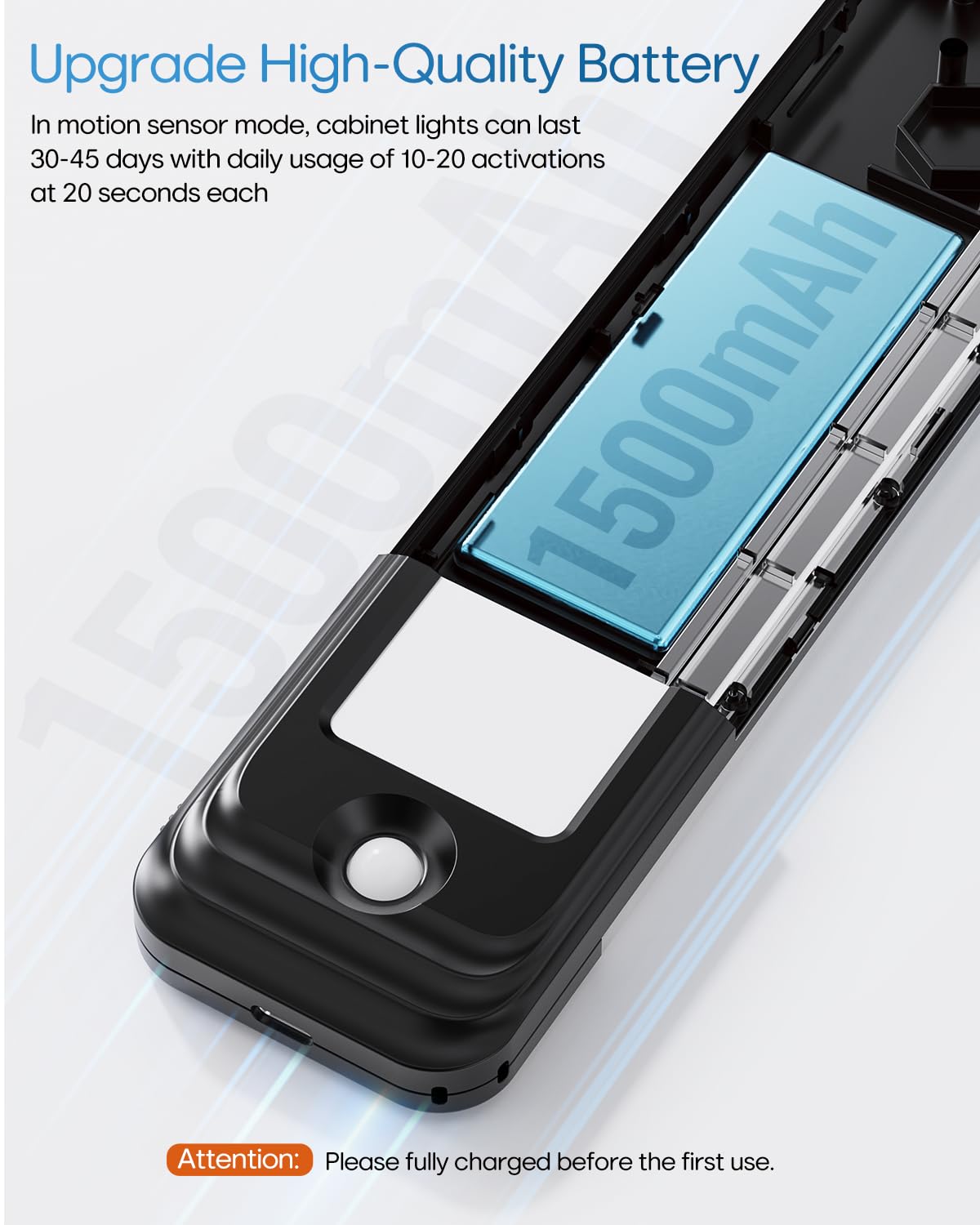 Hiboitec Under Cabinet Lighting Wireless, 56 Led Closet Lights Motion Sensored Adjustable Brightness Magnetic 3 Color Temps Rech