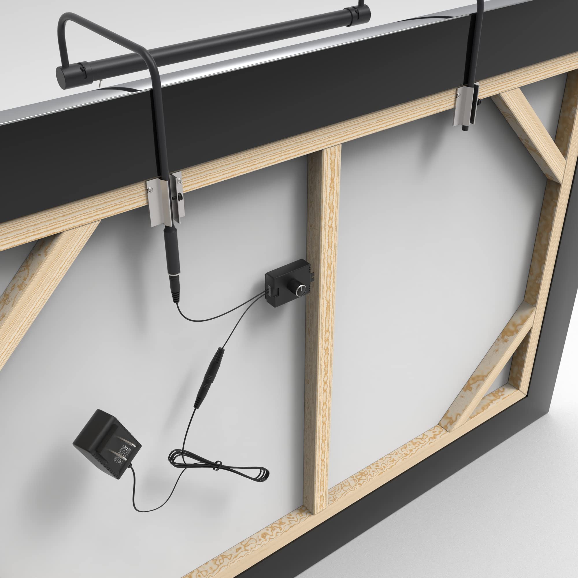 Cocoweb 16" Tru-Slim Led Picture Light In Oil Rubbed Bronze With Plug-In Adapter