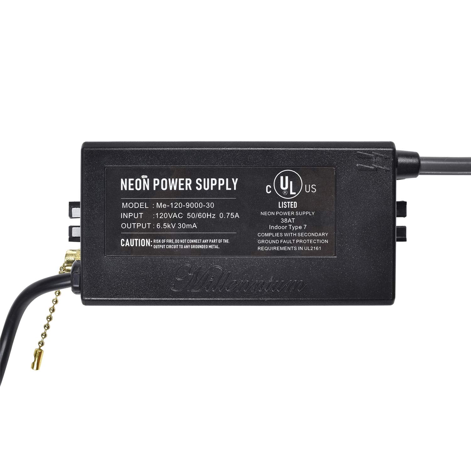 SGTD UL 6.5KV Neon Sign Transformer Power Supply 120V AC 50/60HZ 127x67x40mm Black Model Tr_UL6.5