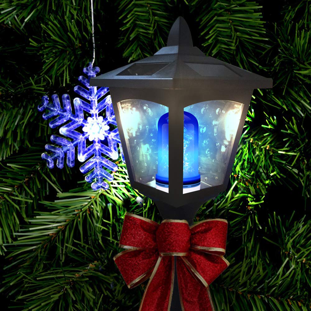 CPPSLEE LED Flame Light Bulbs, E26 Base, 4 Modes, 2 Pack, Blue, Ideal for Halloween Decorations