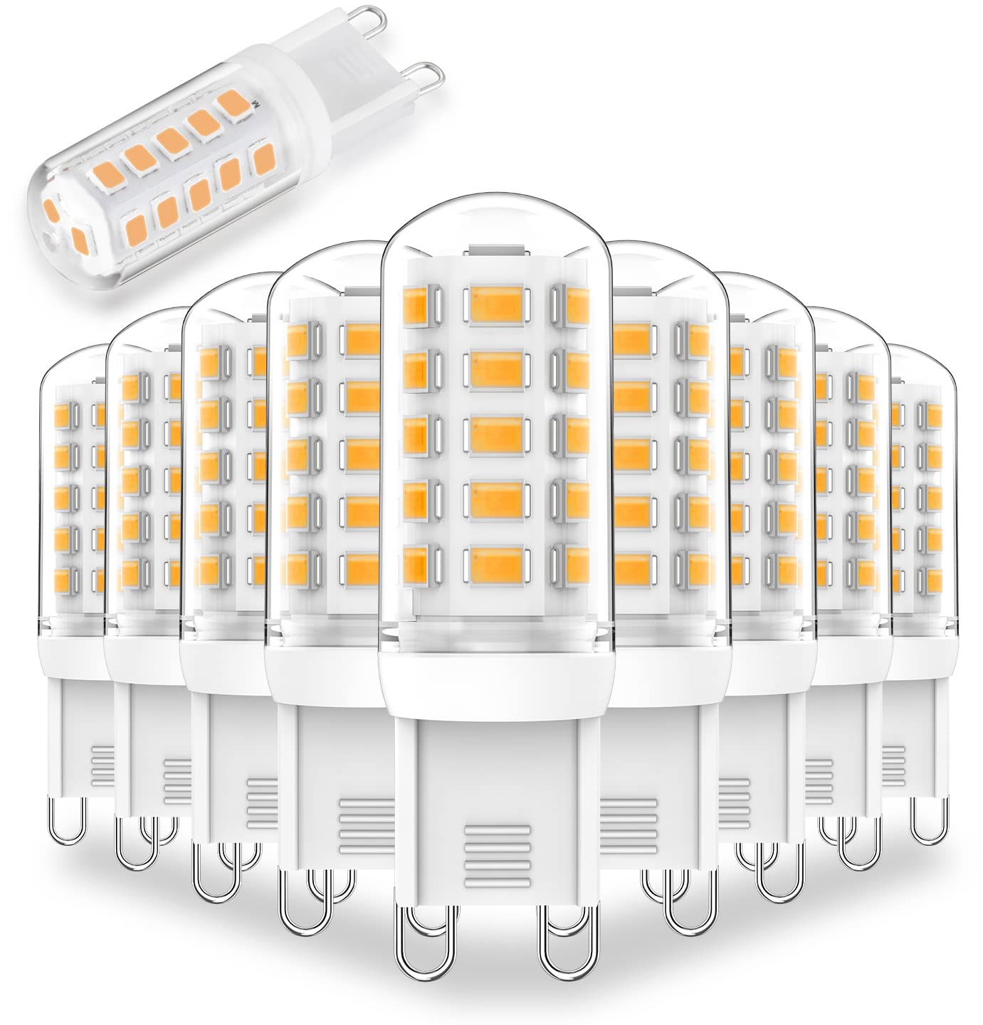 Lososuch Dimmable G9 Led Bulbs 3W 4000K Neutral White,Replace G9 Halogen 20W 25W 30W, Ac120V 0-100% Dimming G9 Led Bulbs 3W 350L